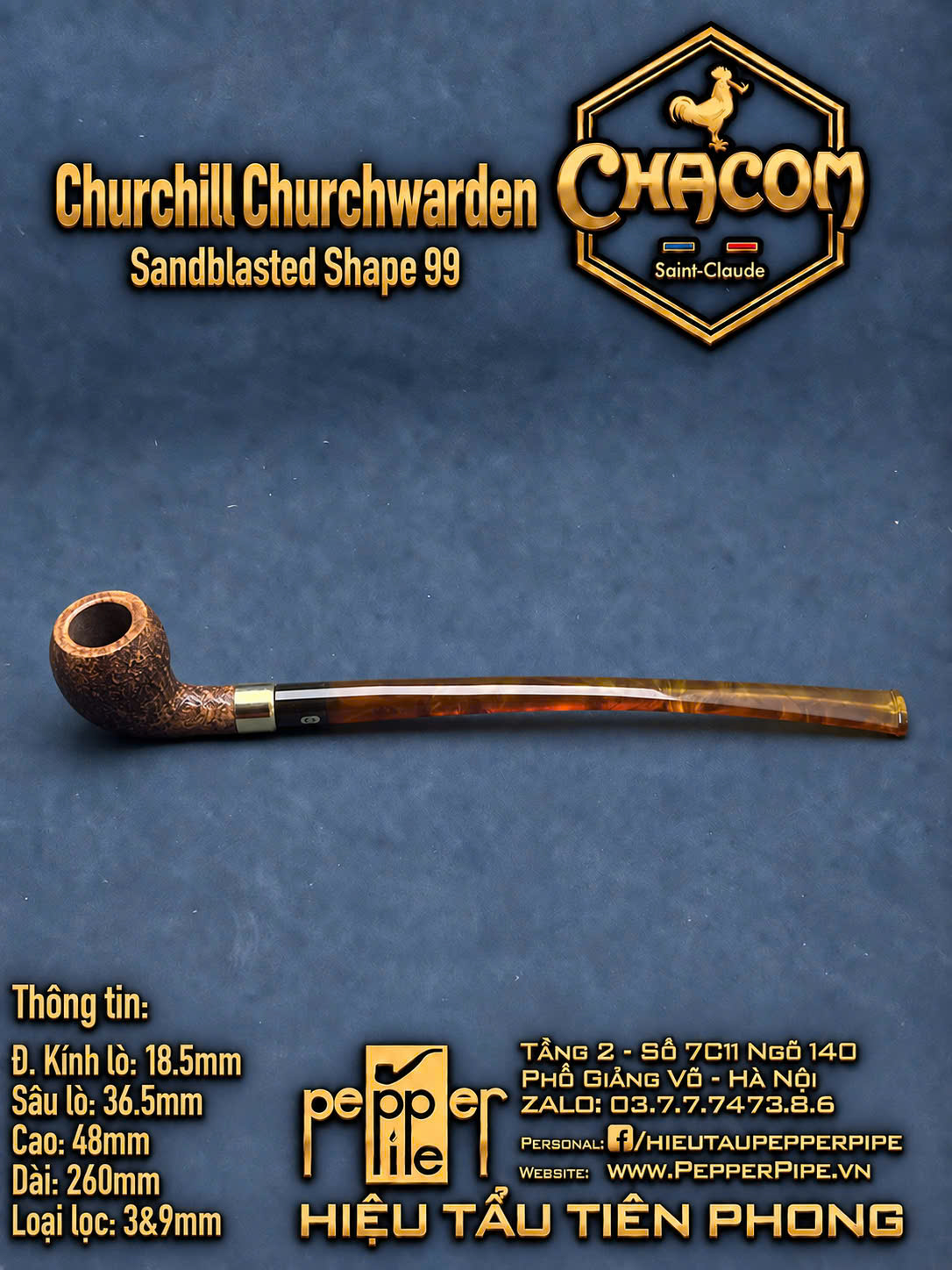 Chacom Churchill Churchwarden Shape 99