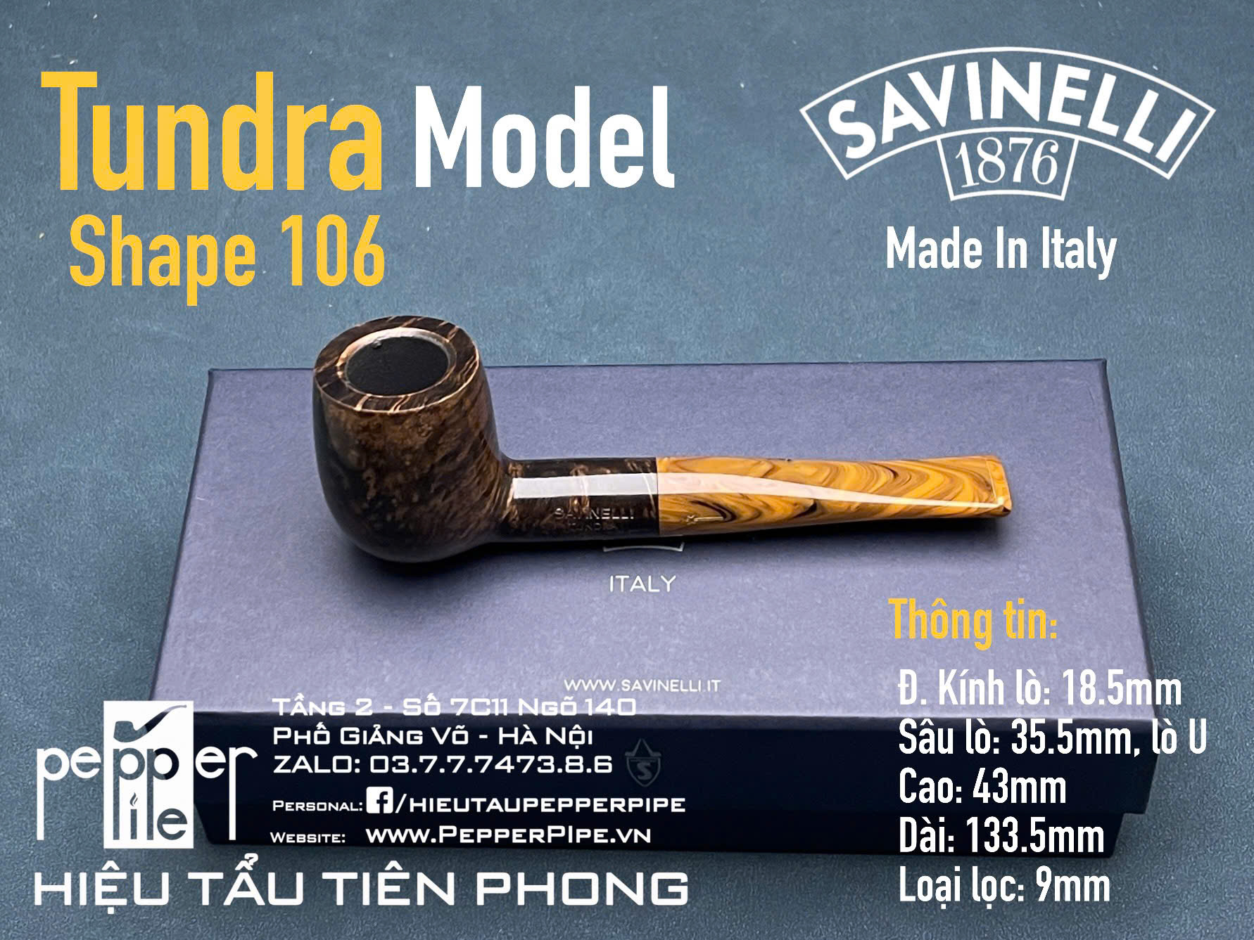 Savinelli Tundra Smooth Shape 106