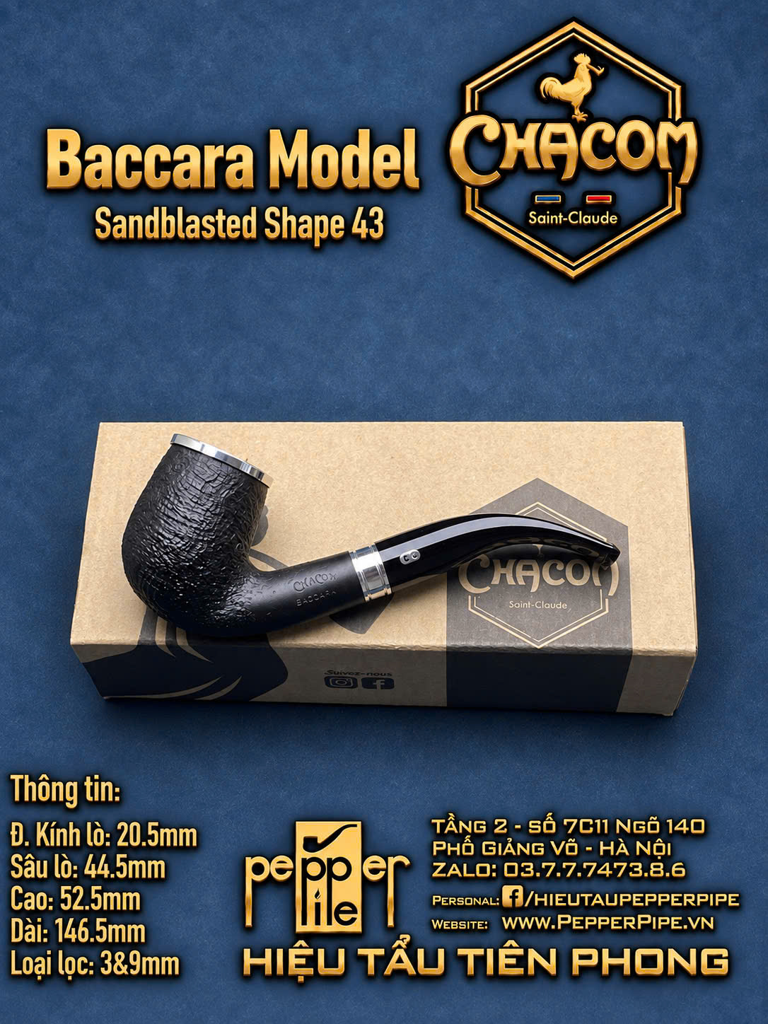 Chacom Baccara Sandblasted Shape 43
