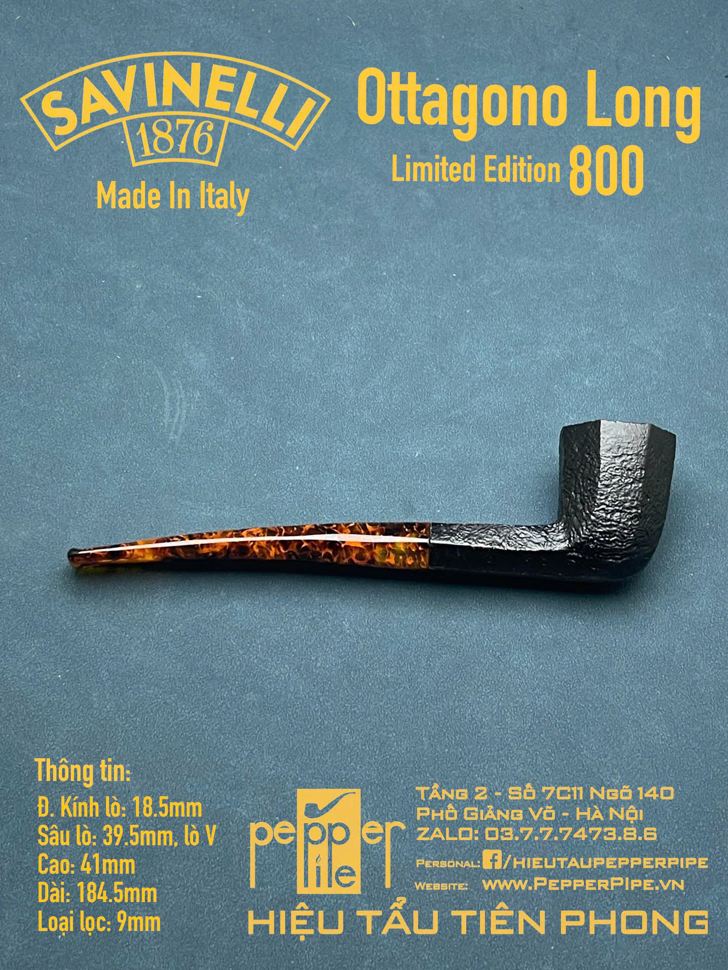 Savinelli Ottagono Limited Edition 800 pieces