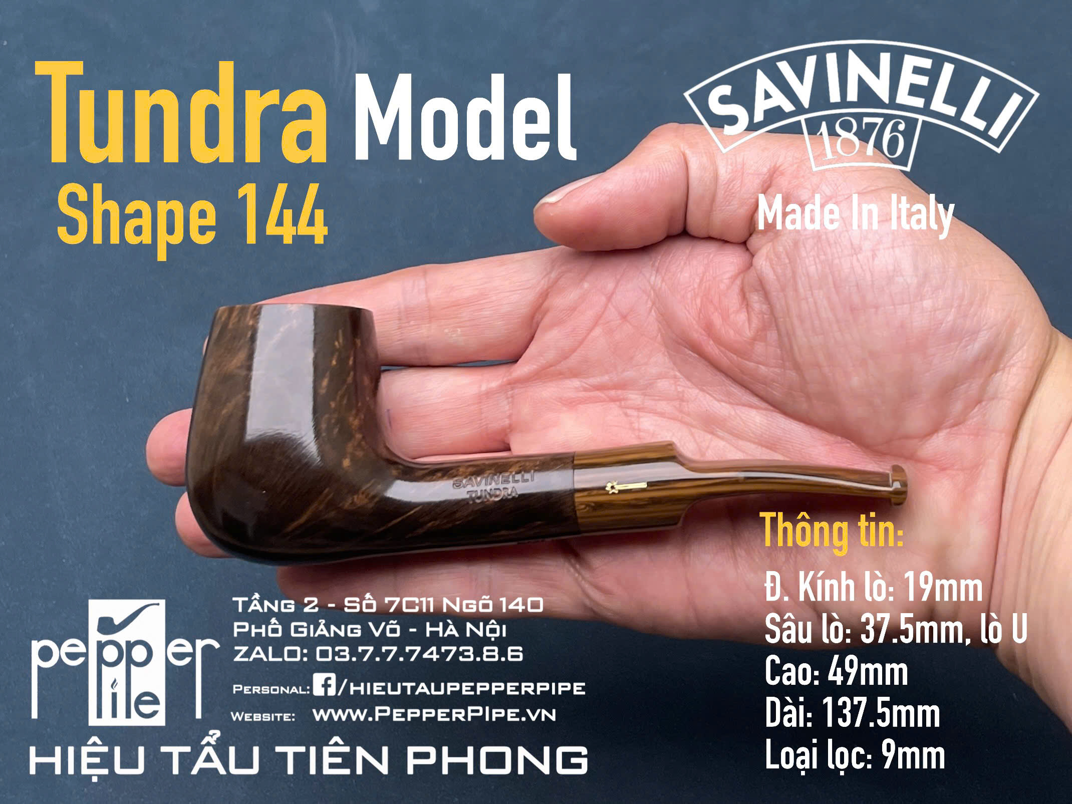 Savinelli Tundra Smooth Shape 144