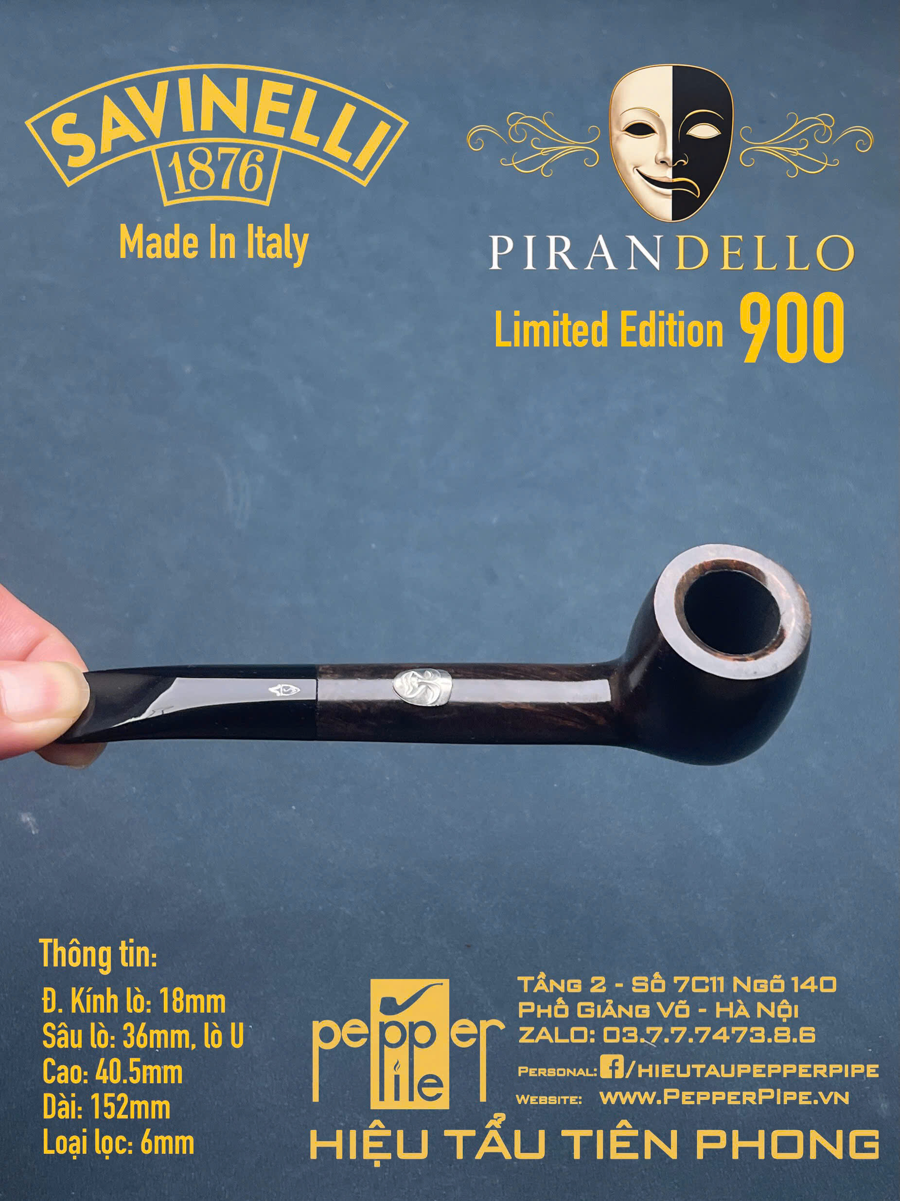 Savinelli Pirandello Limited Edition 900 pieces