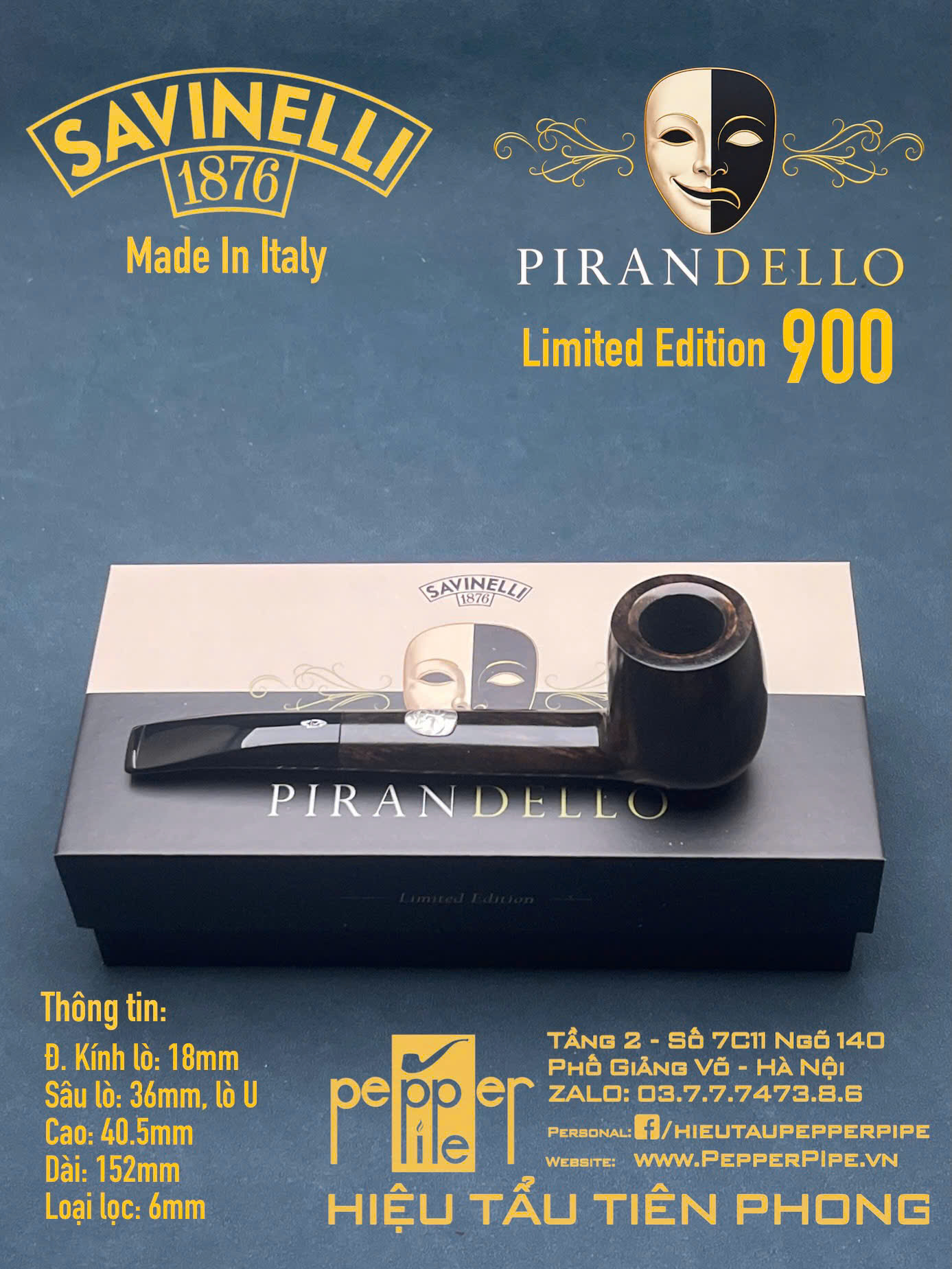 Savinelli Pirandello Limited Edition 900 pieces