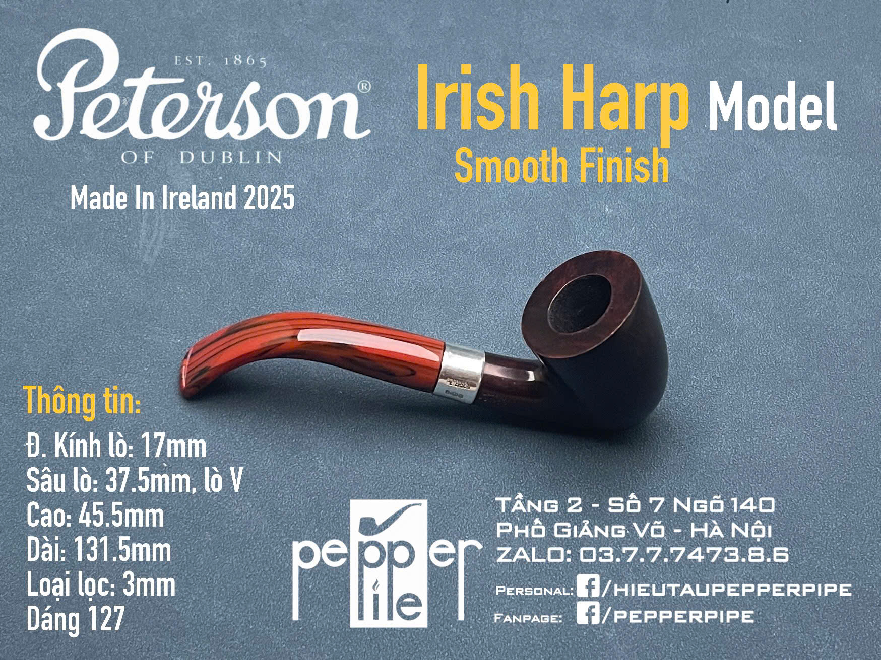 Peterson Irish Harp Smooth Shape 127