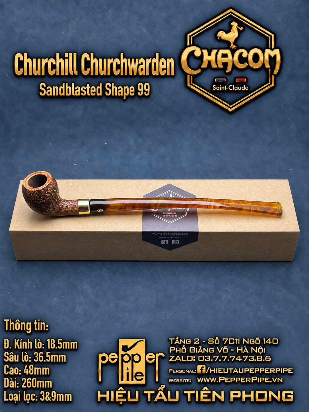 Chacom Churchill Churchwarden Shape 99