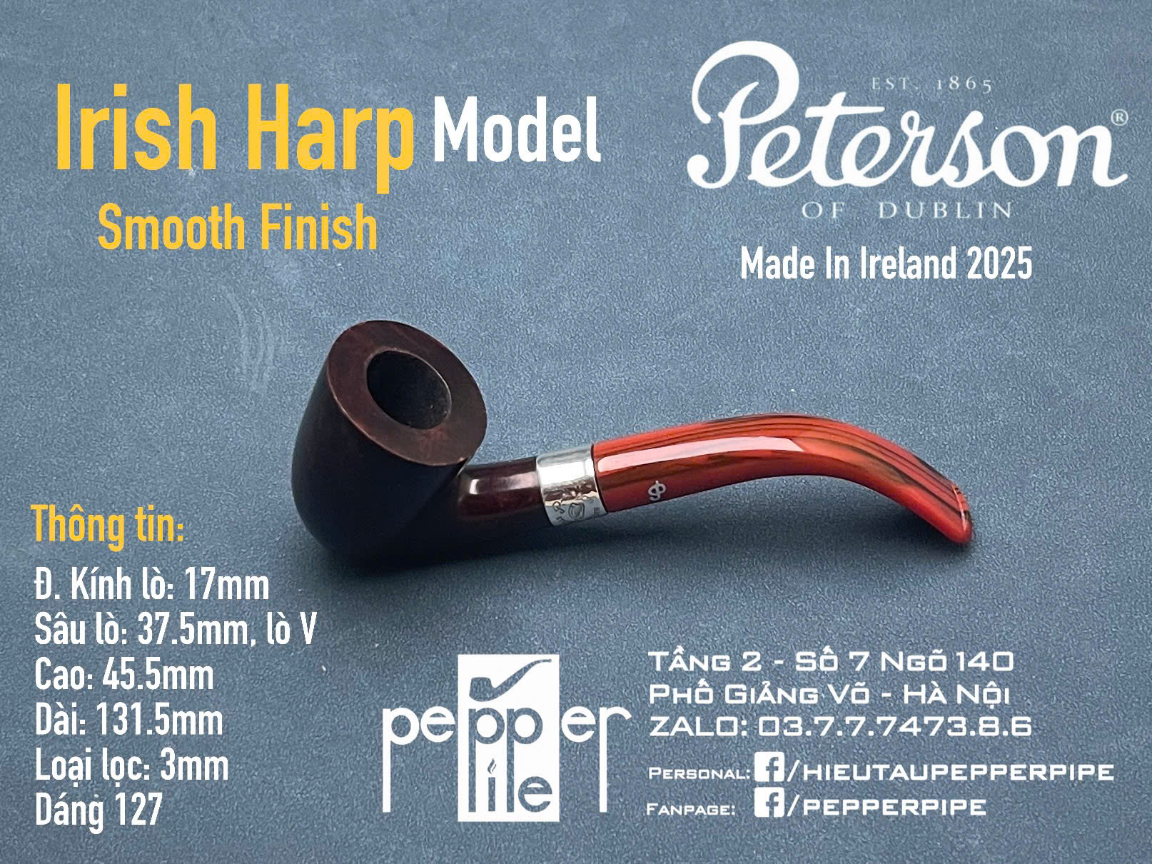 Peterson Irish Harp Smooth Shape 127