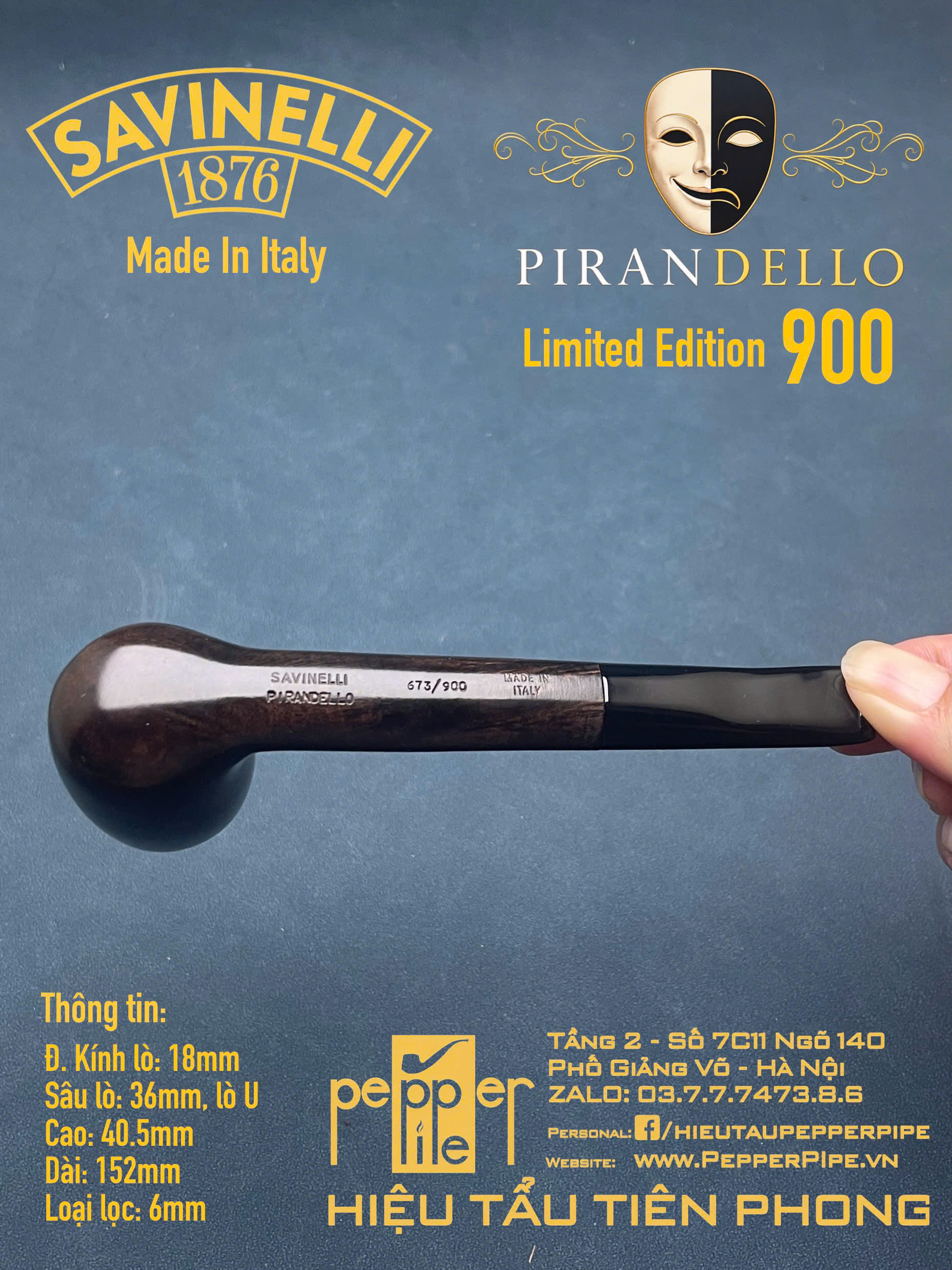Savinelli Pirandello Limited Edition 900 pieces