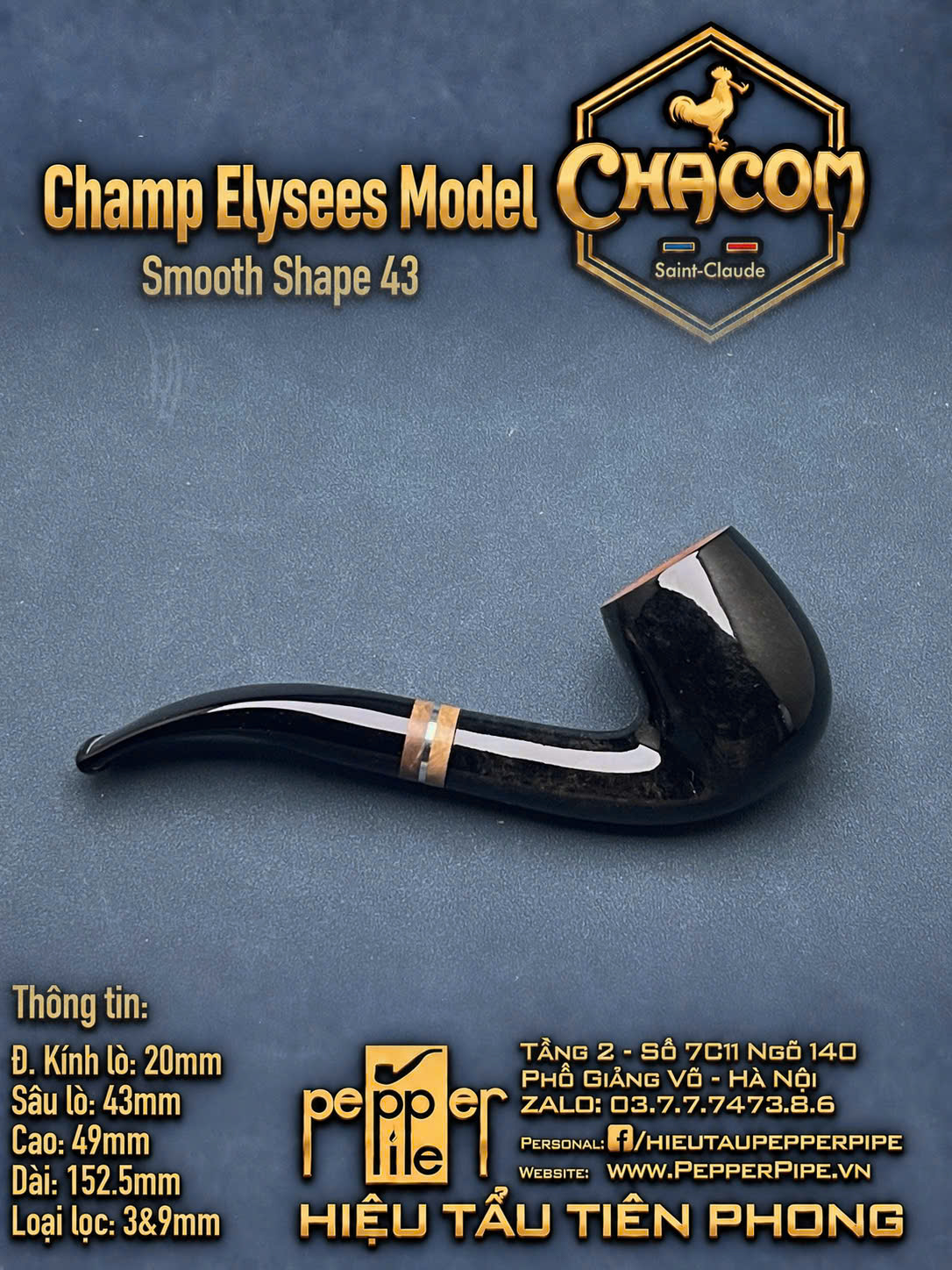 Chacom Champ Elysees Smooth Shape 43