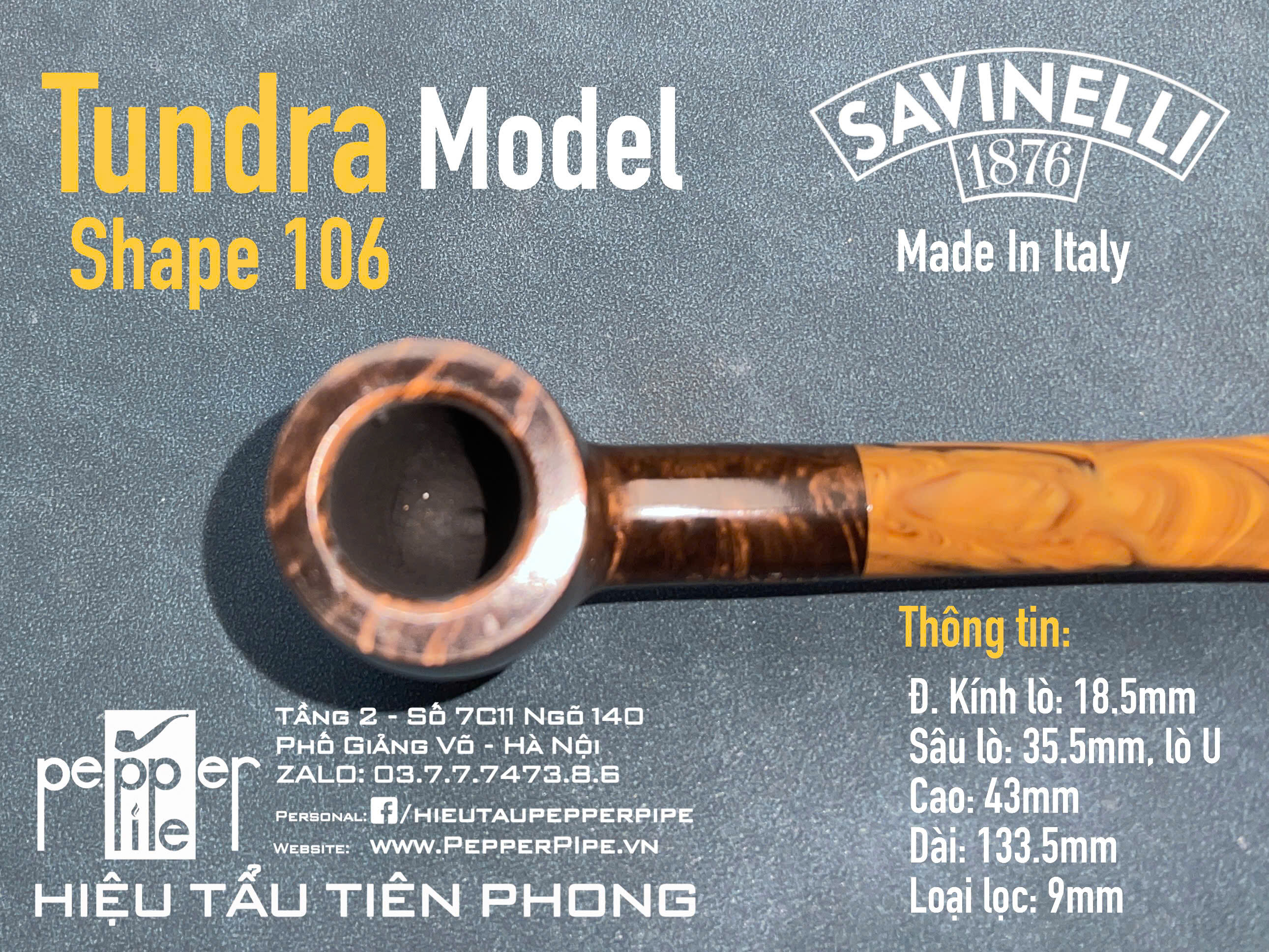 Savinelli Tundra Smooth Shape 106