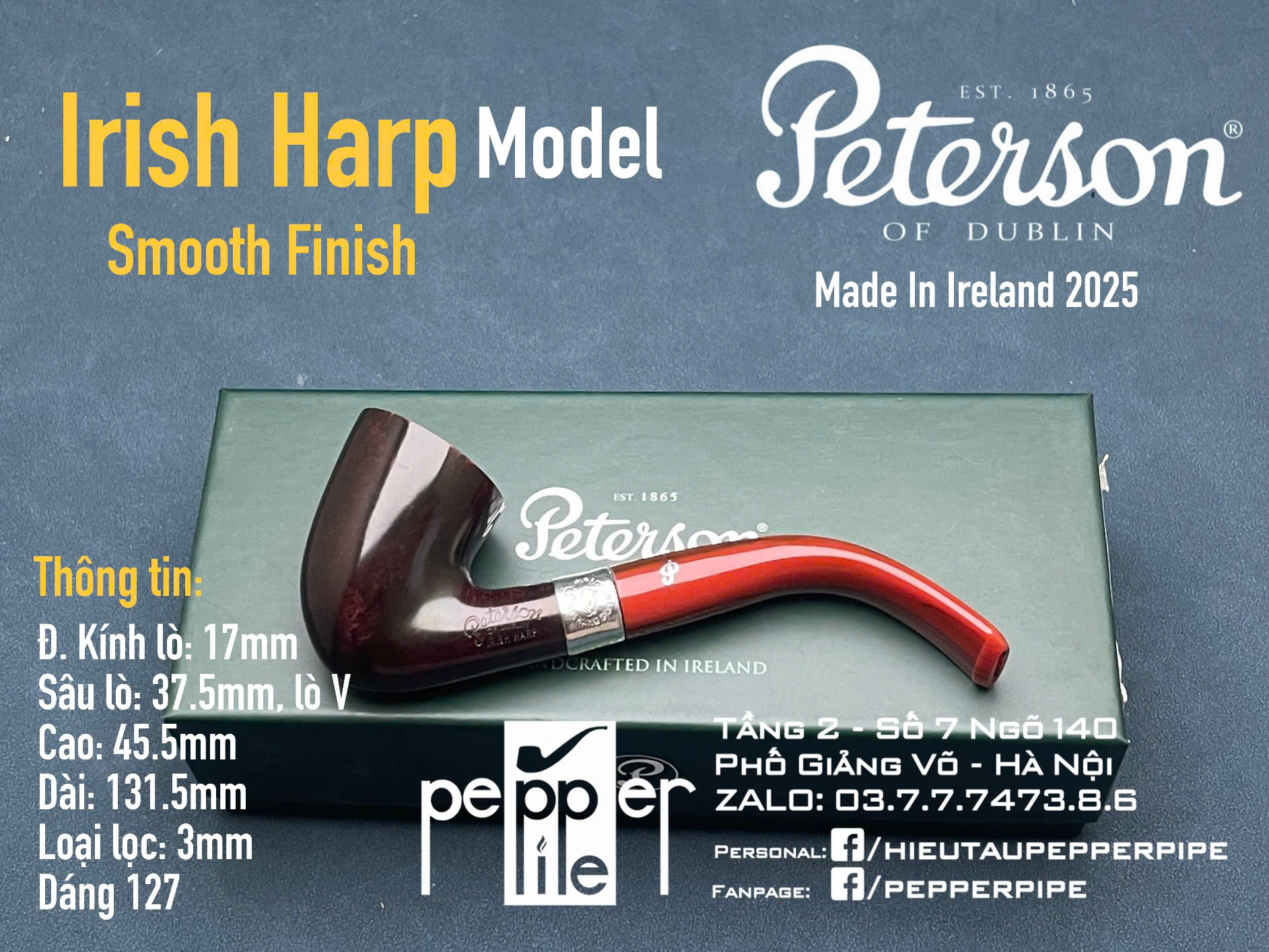 Peterson Irish Harp Smooth Shape 127