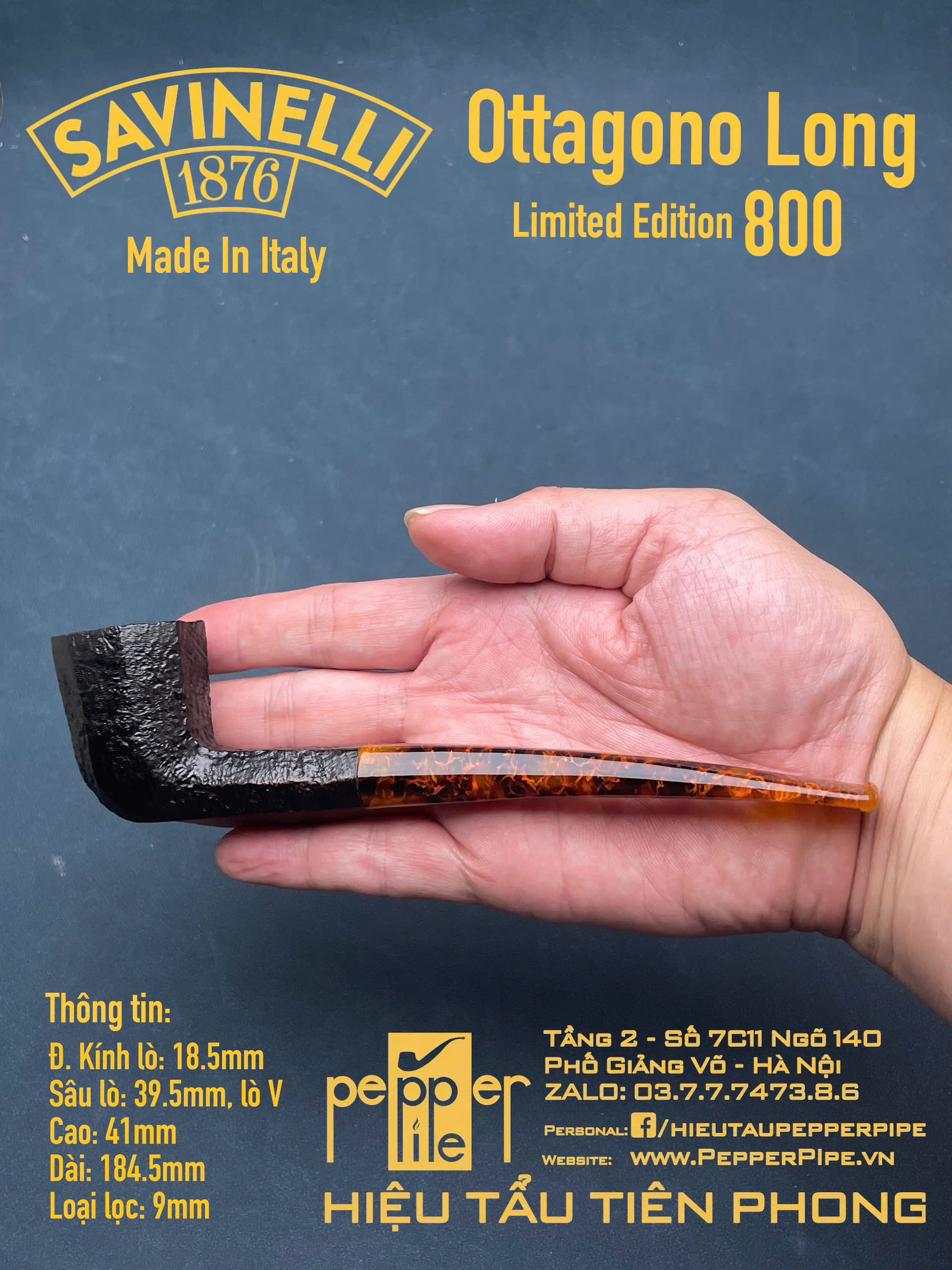 Savinelli Ottagono Limited Edition 800 pieces