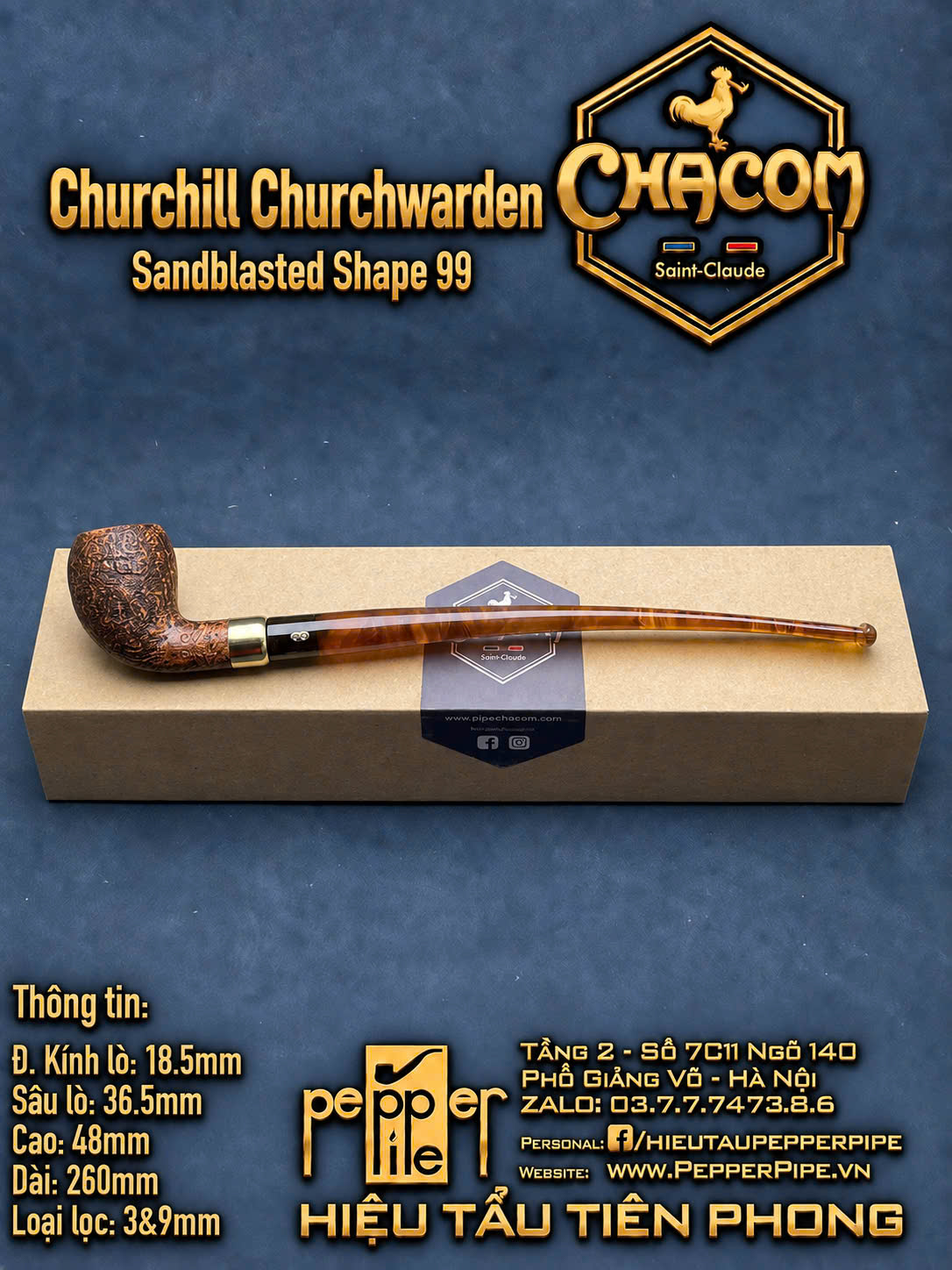 Chacom Churchill Churchwarden Shape 99