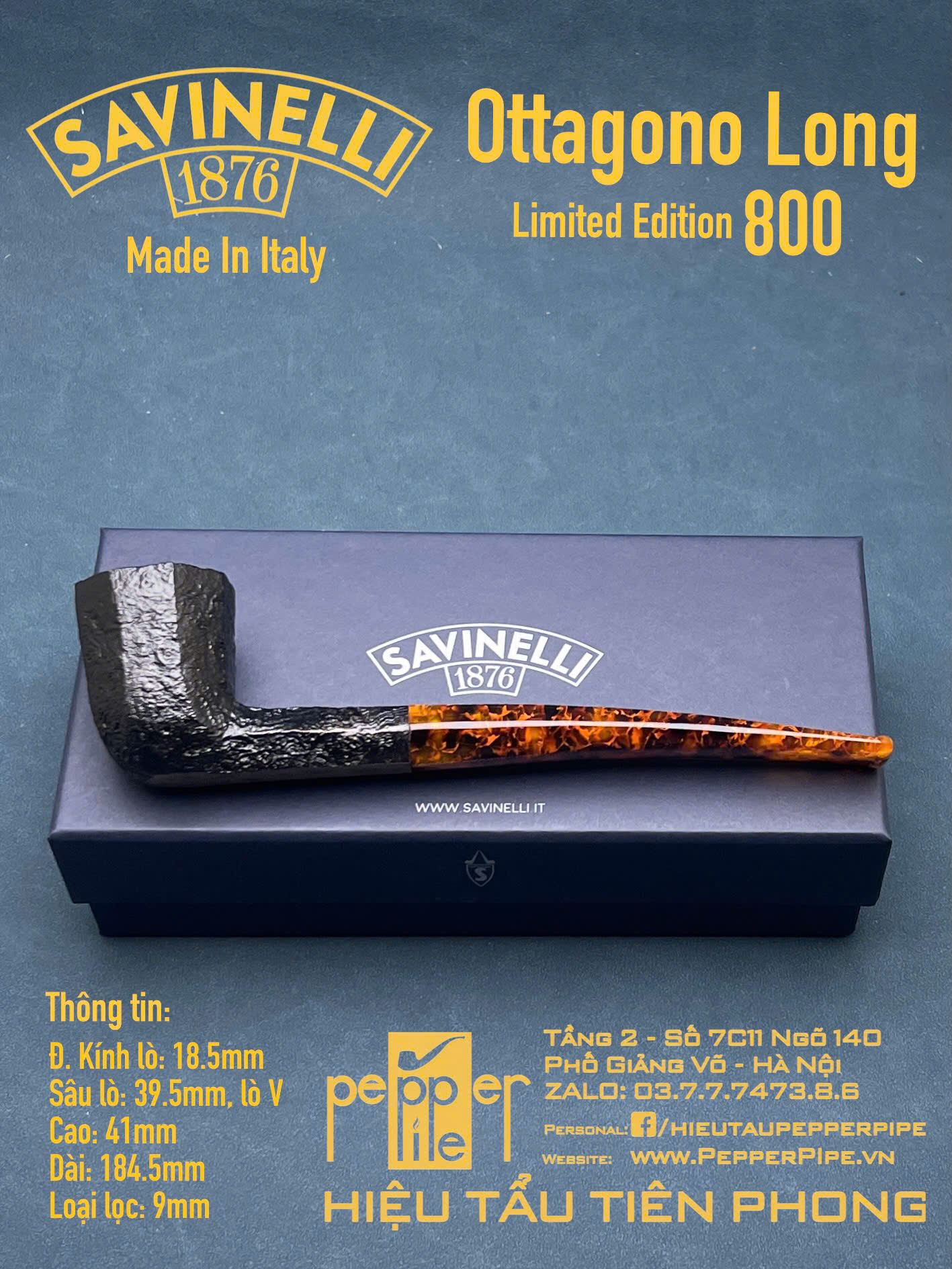 Savinelli Ottagono Limited Edition 800 pieces