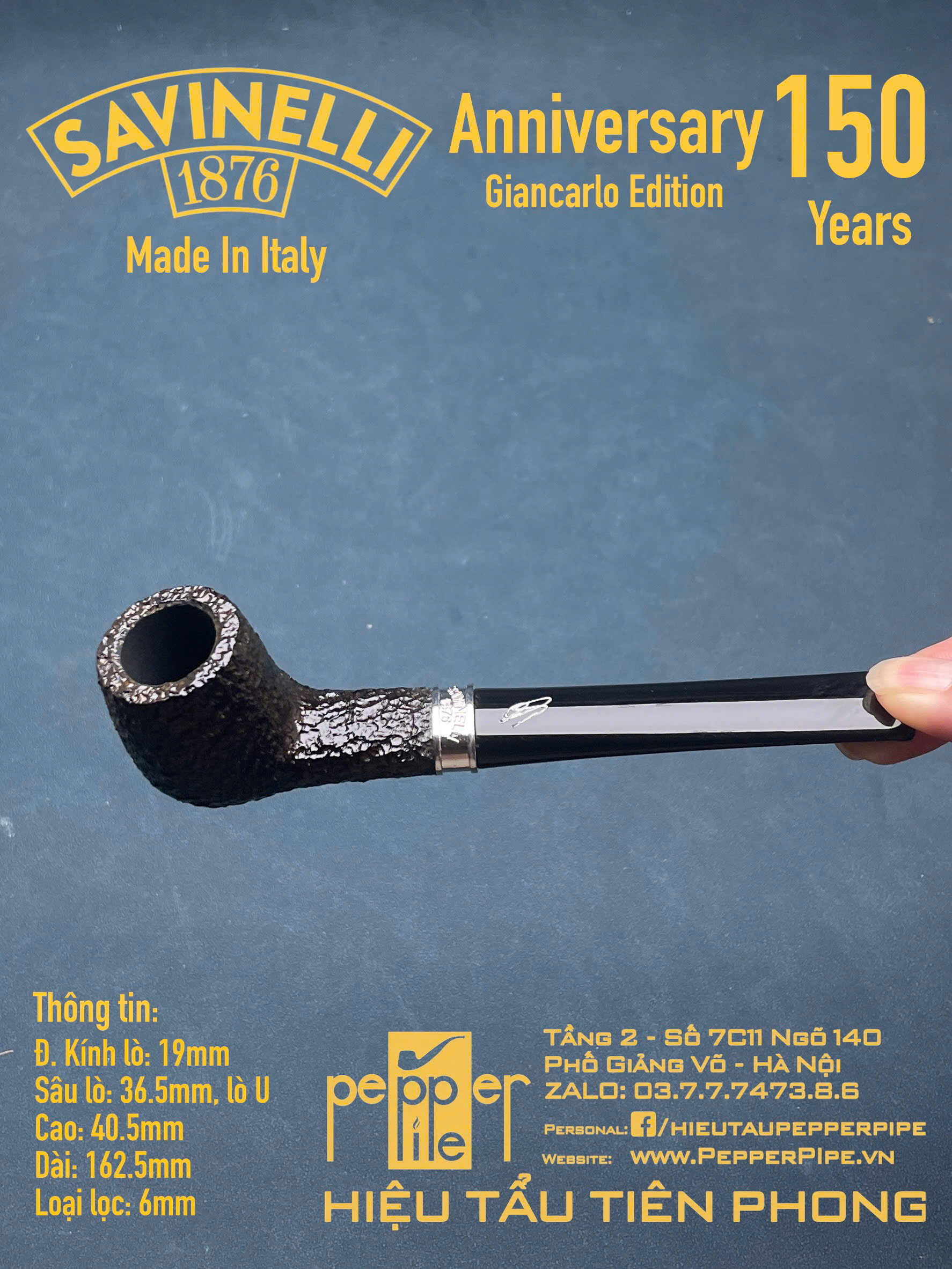 Savinelli Anniversary 150 Years Giancarlo Edition
