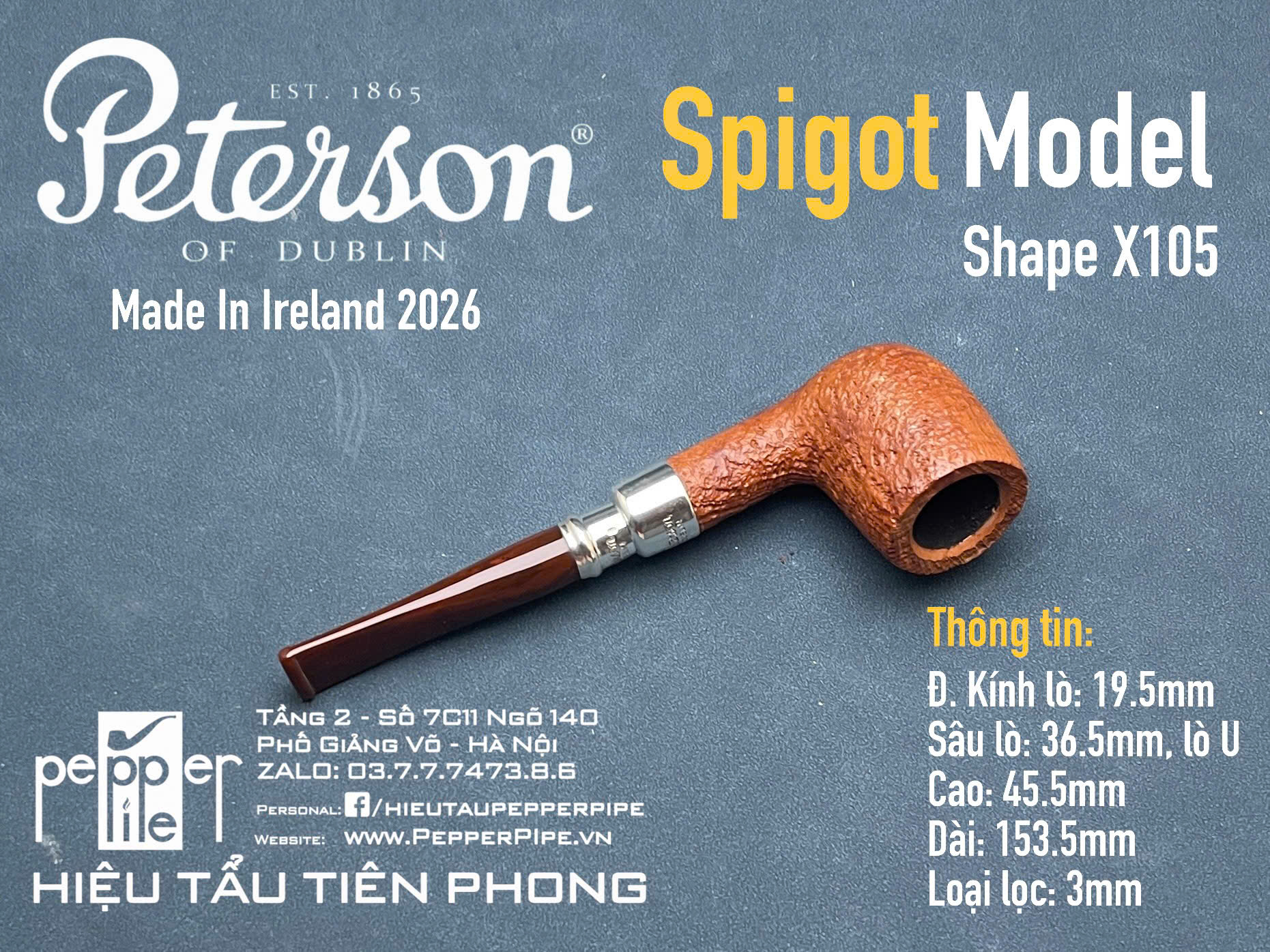 Peterson Spigot Shape X105