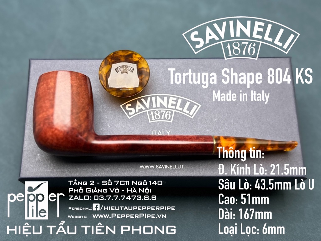 Savinelli Tortuga Smooth Shape 804 KS