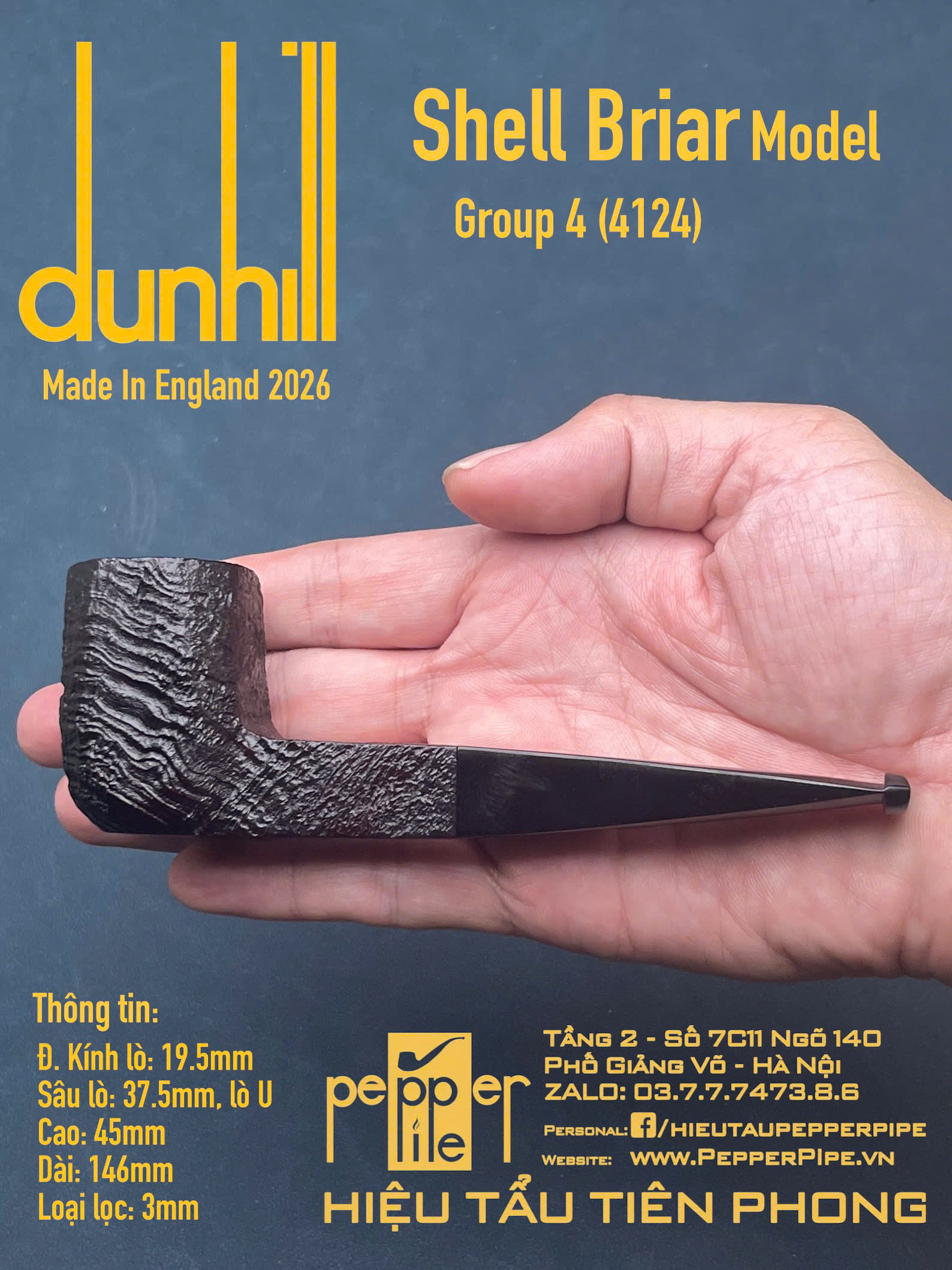 Dunhill Shell Briar Group 4 (4124)