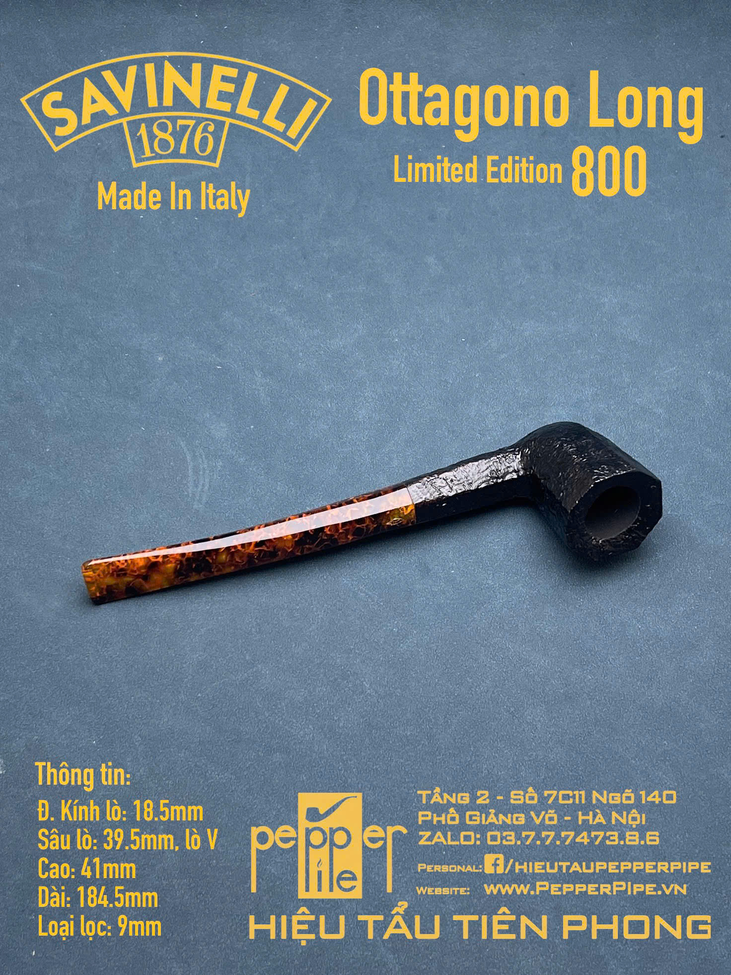 Savinelli Ottagono Limited Edition 800 pieces