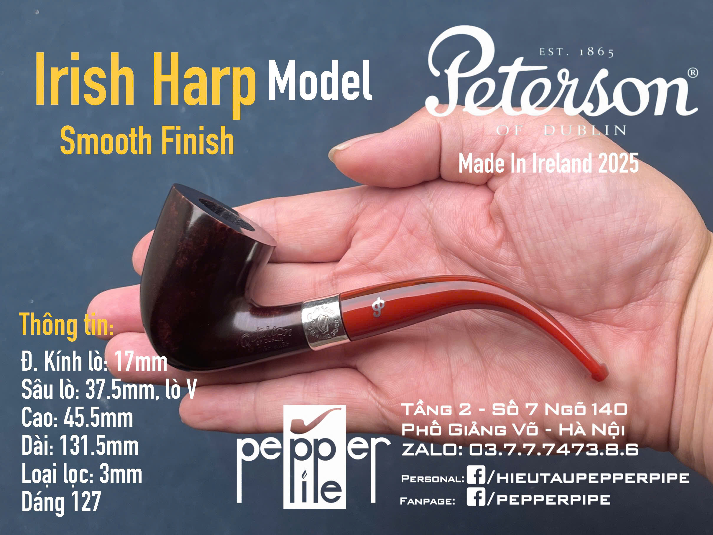 Peterson Irish Harp Smooth Shape 127