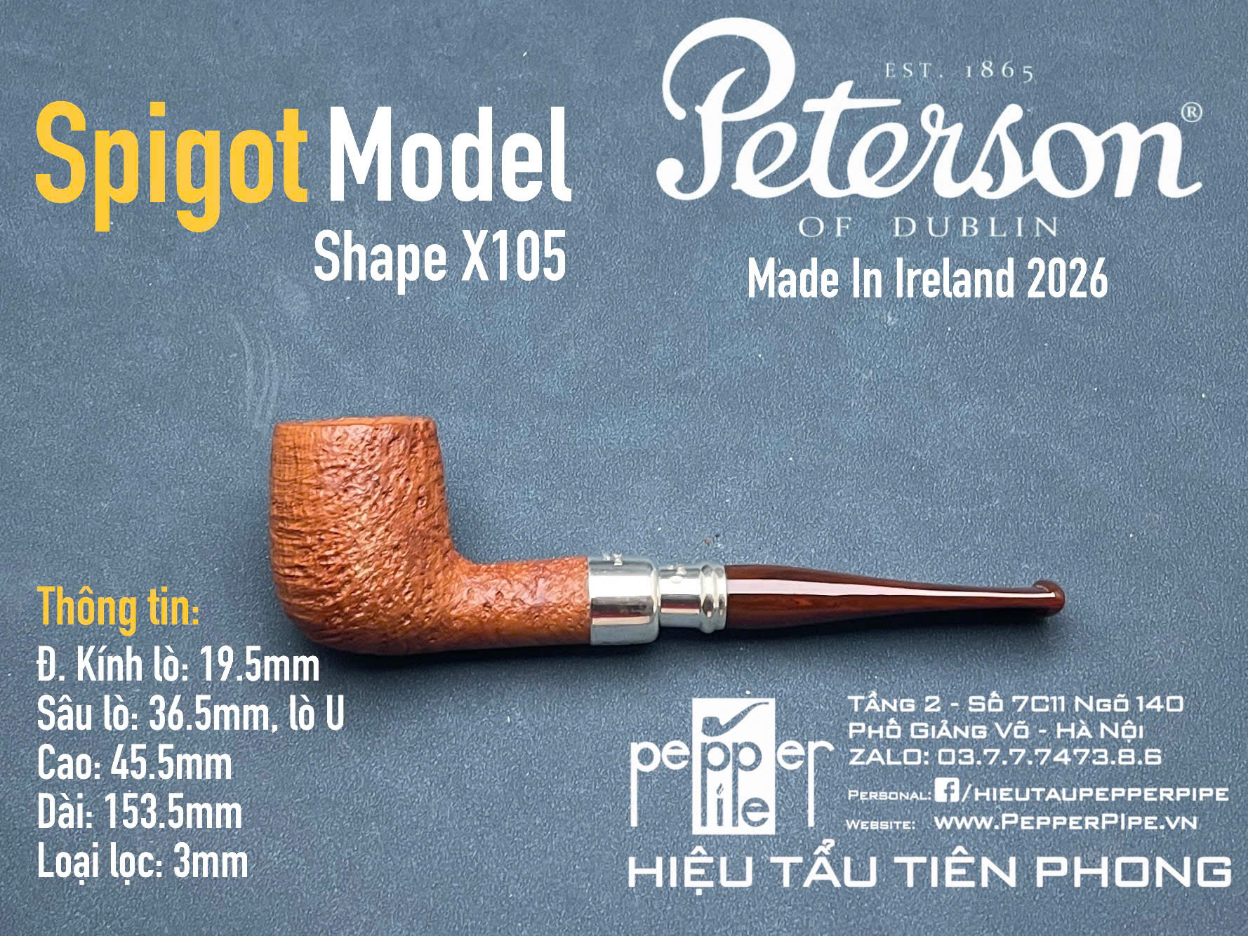 Peterson Spigot Shape X105