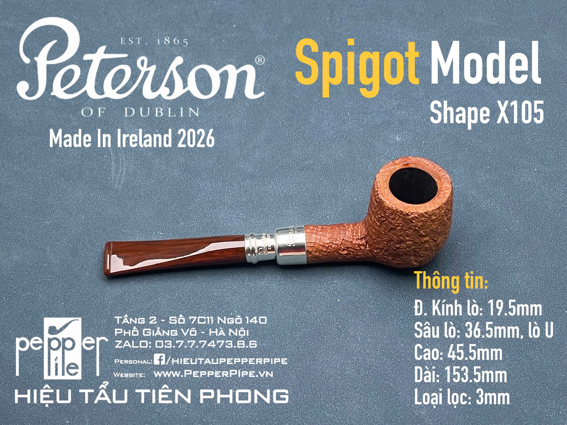Peterson Spigot Shape X105