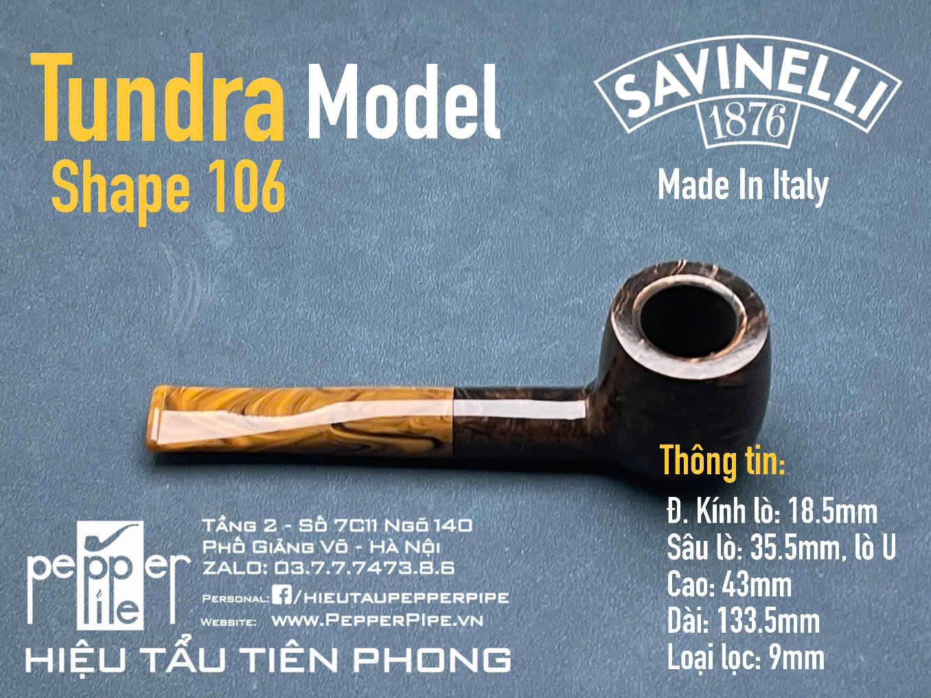 Savinelli Tundra Smooth Shape 106