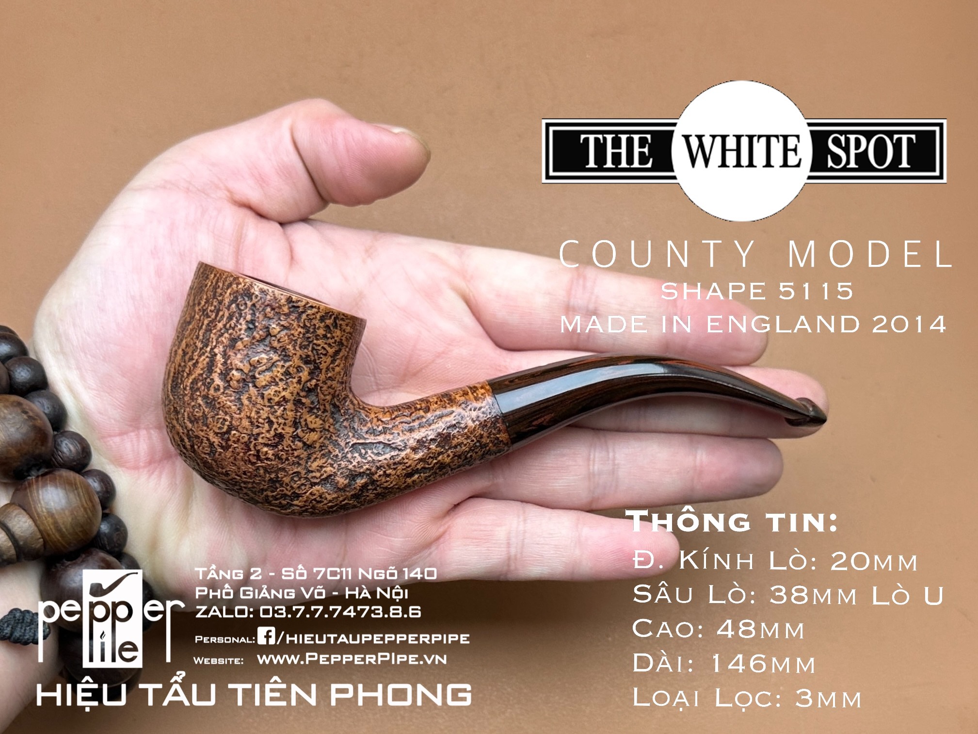 Dunhill County Model - Shape 5115 - Made in England 2014