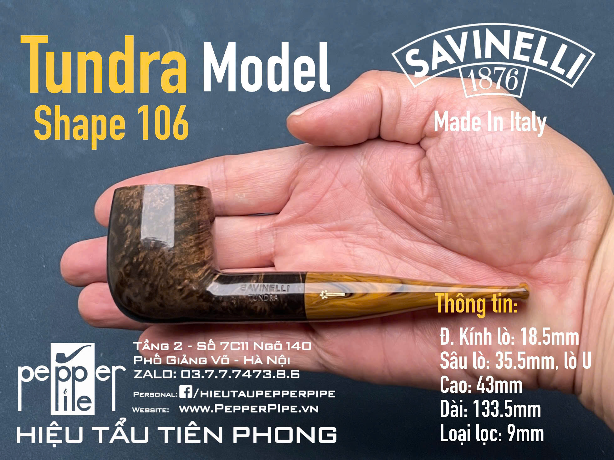 Savinelli Tundra Smooth Shape 106