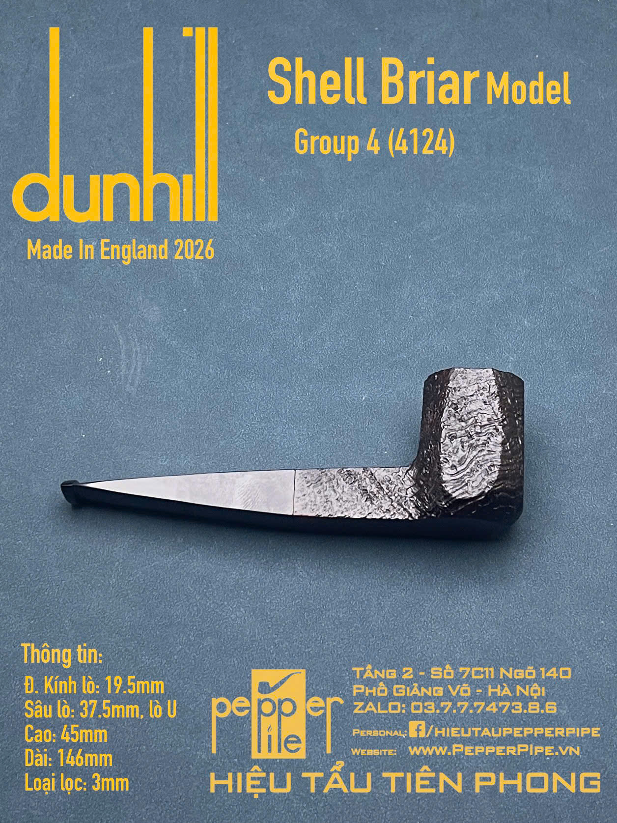 Dunhill Shell Briar Group 4 (4124)