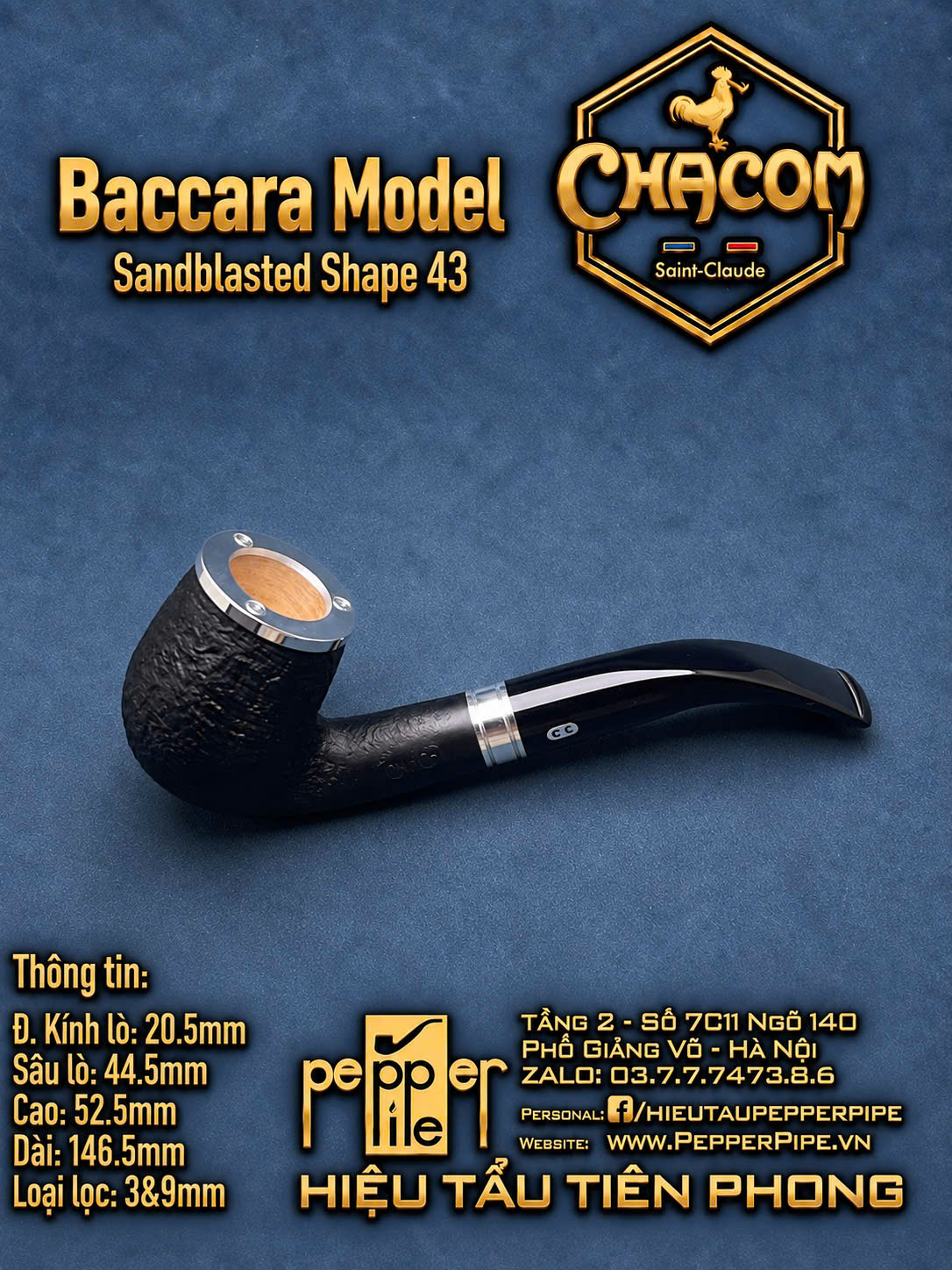 Chacom Baccara Sandblasted Shape 43