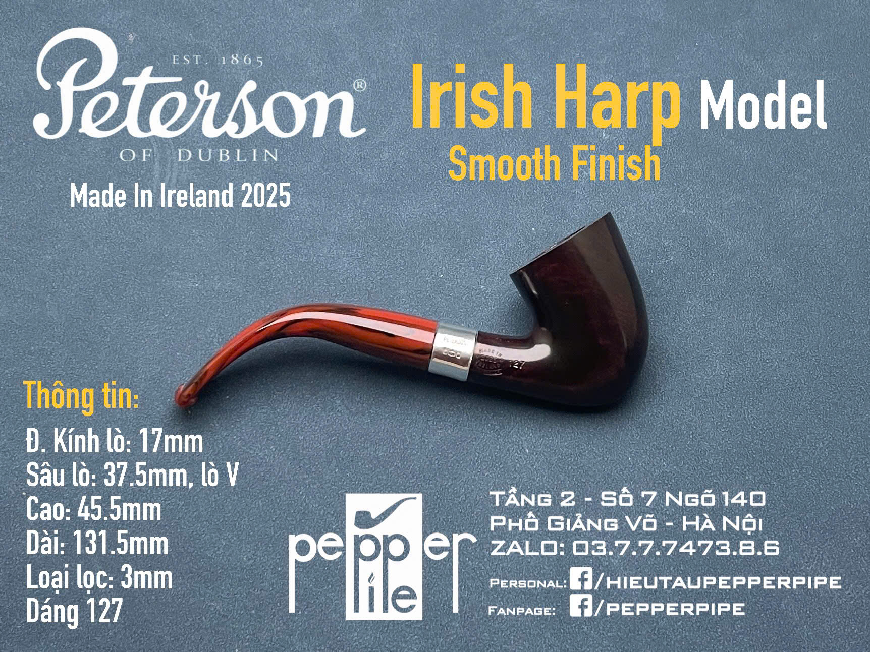 Peterson Irish Harp Smooth Shape 127