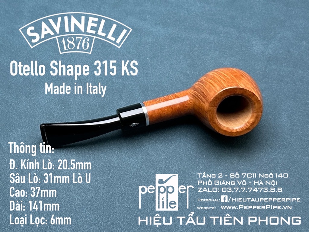 Savinelli Otello Smooth Natural Shape 315 KS