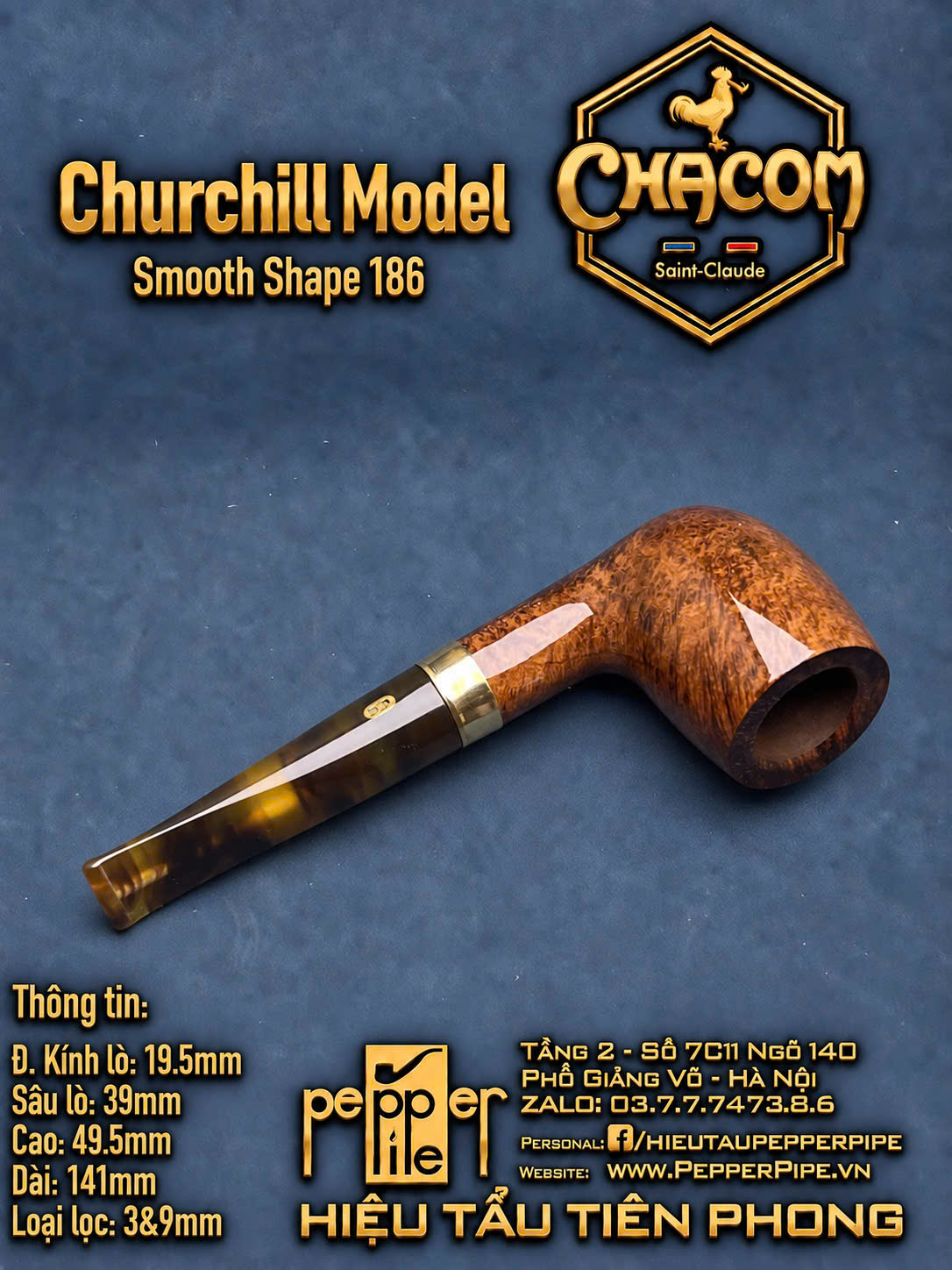 Chacom Churchill Smooth Shape 186
