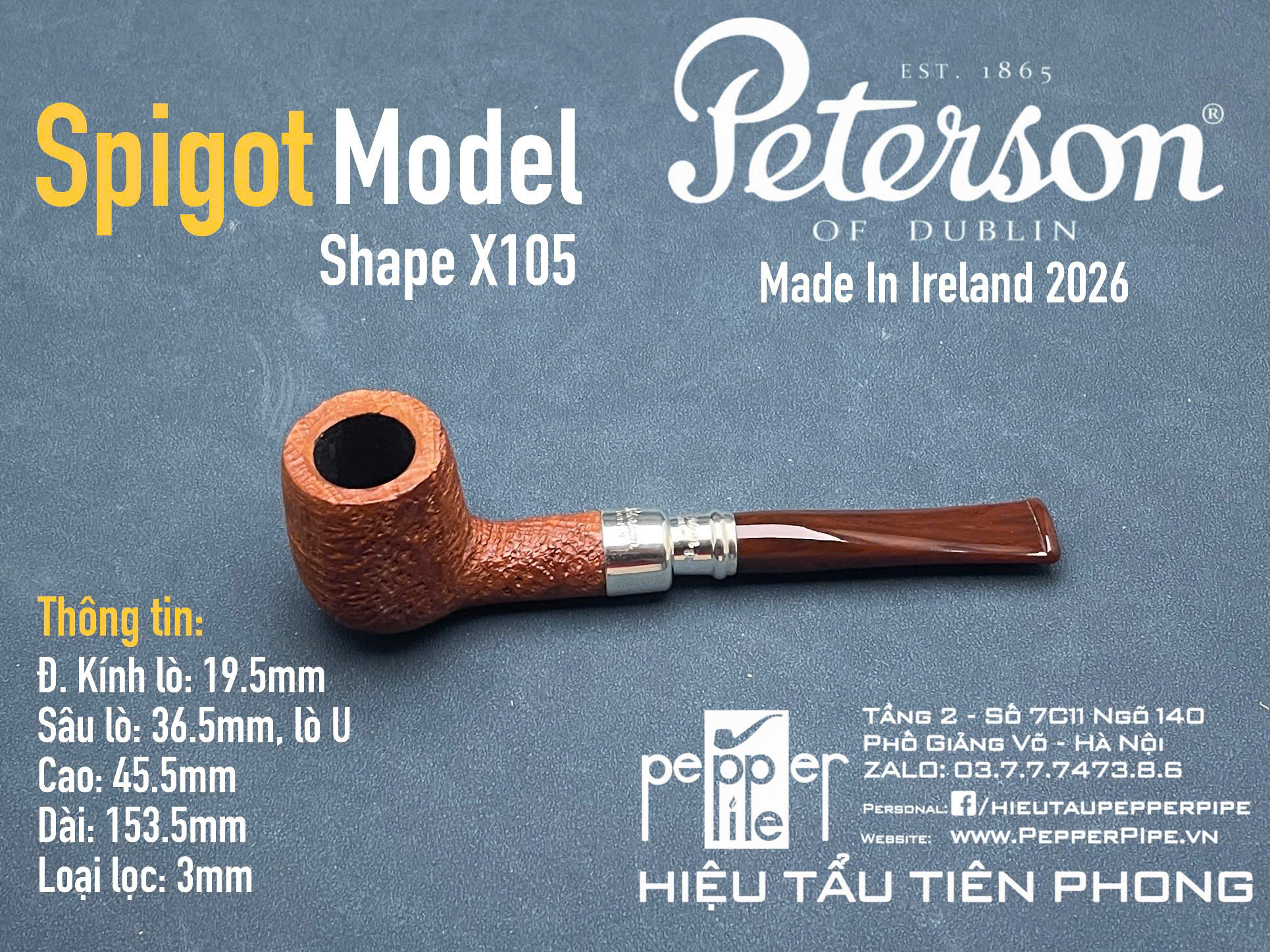 Peterson Spigot Shape X105