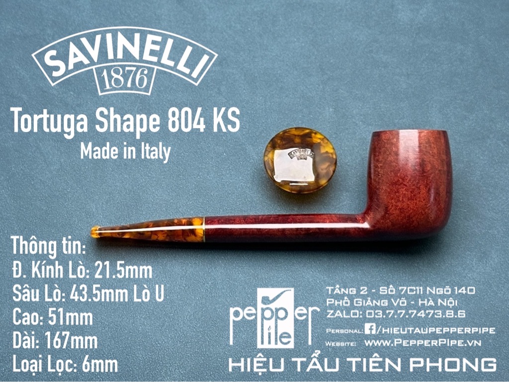Savinelli Tortuga Smooth Shape 804 KS