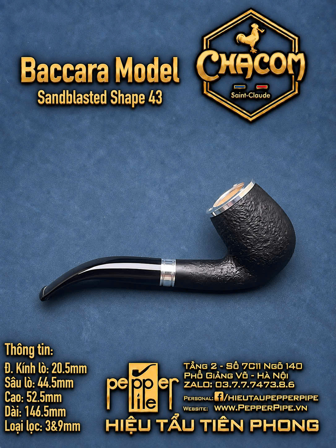 Chacom Baccara Sandblasted Shape 43