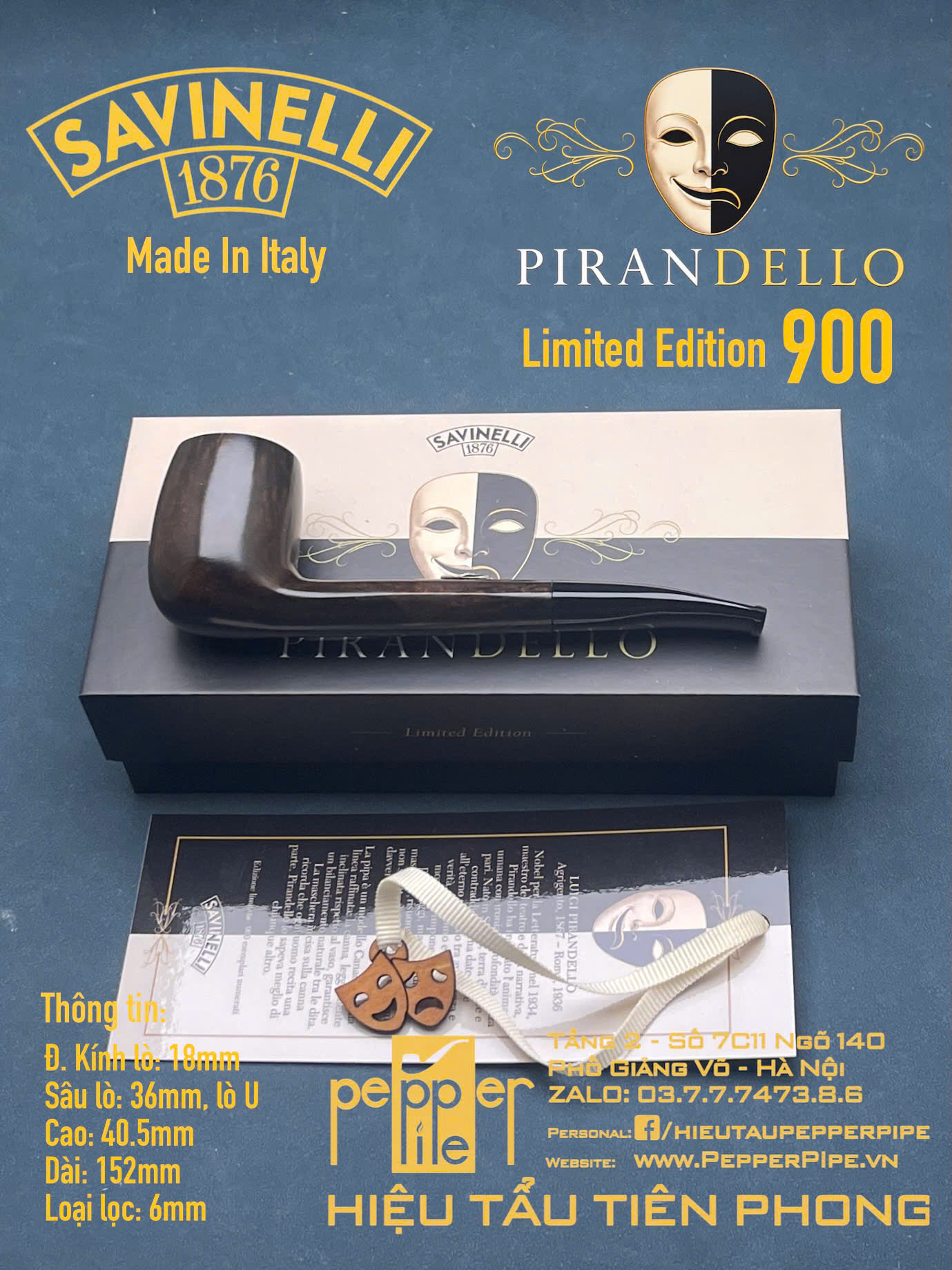 Savinelli Pirandello Limited Edition 900 pieces