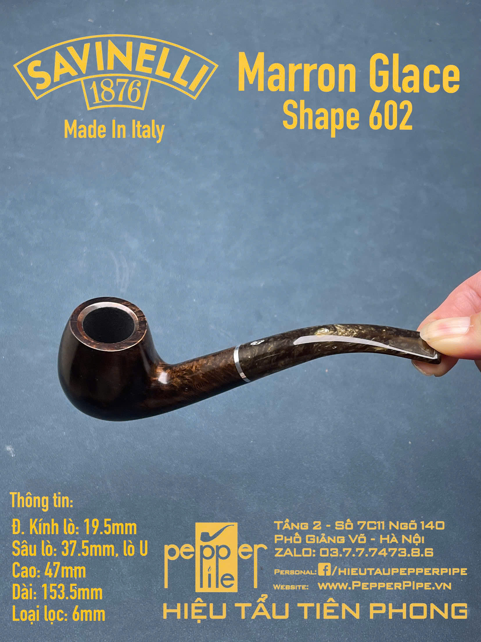 Savinelli Marron Glace Shape 602