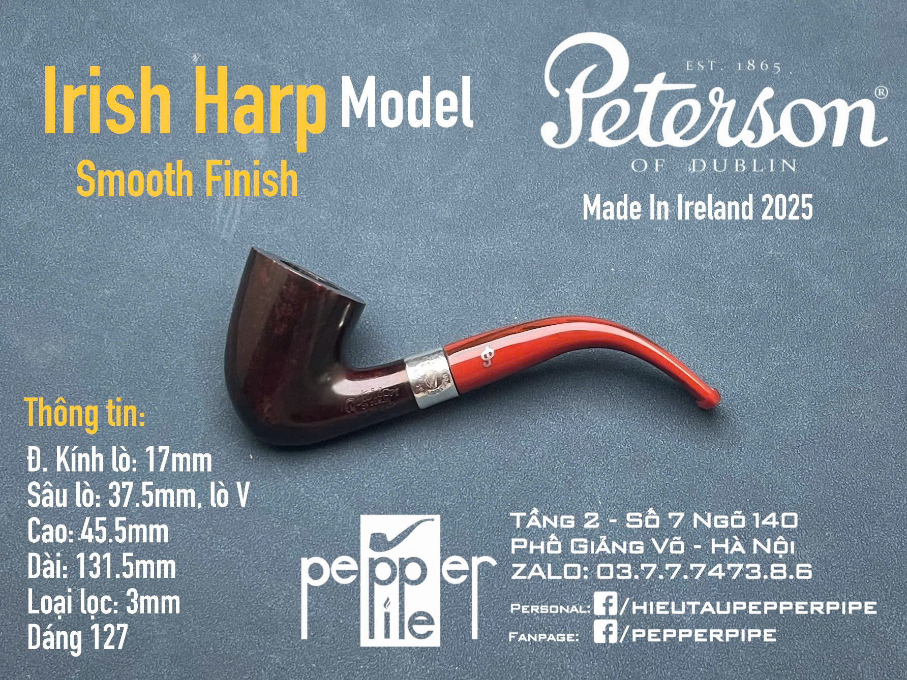 Peterson Irish Harp Smooth Shape 127