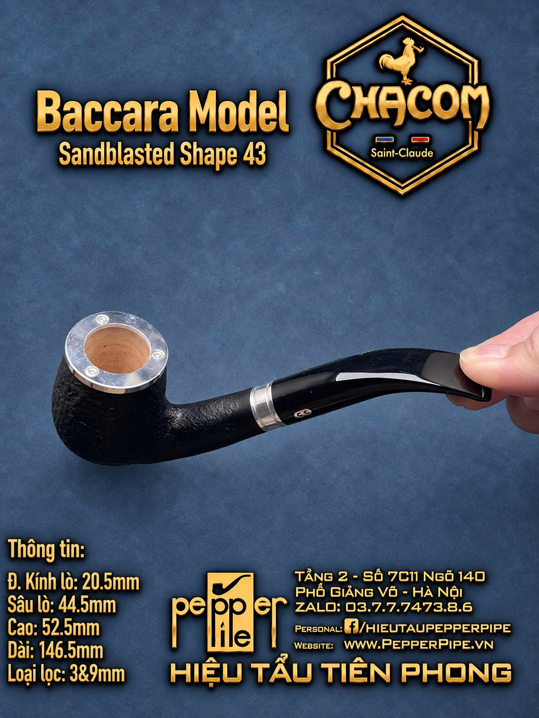 Chacom Baccara Sandblasted Shape 43