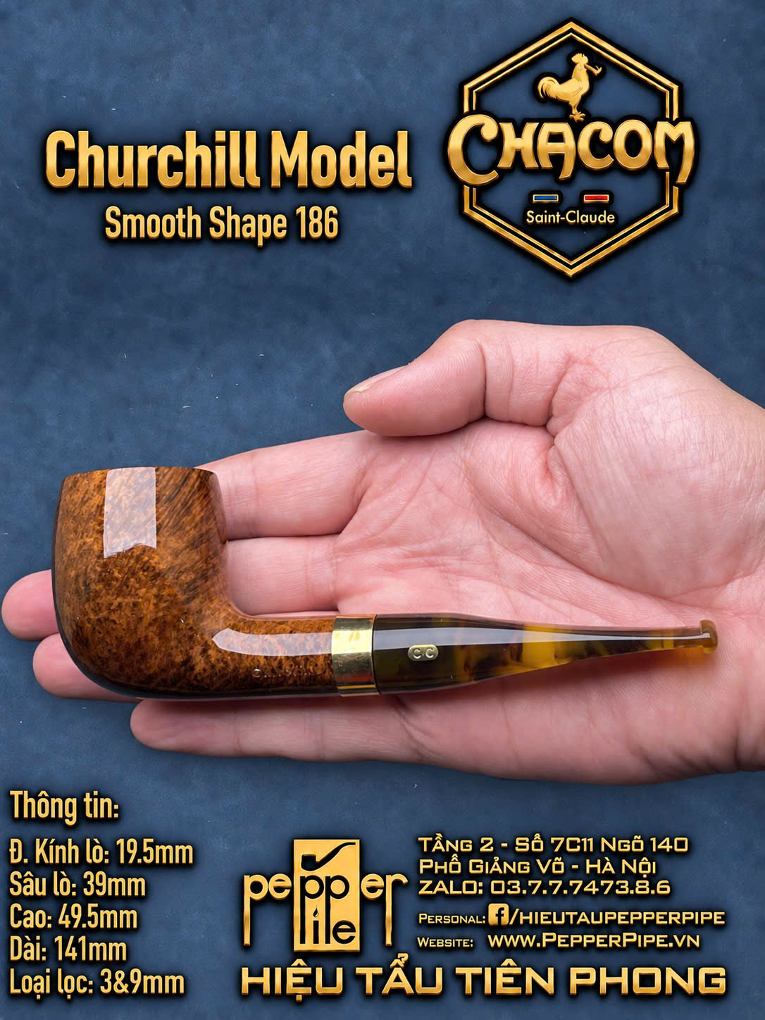 Chacom Churchill Smooth Shape 186