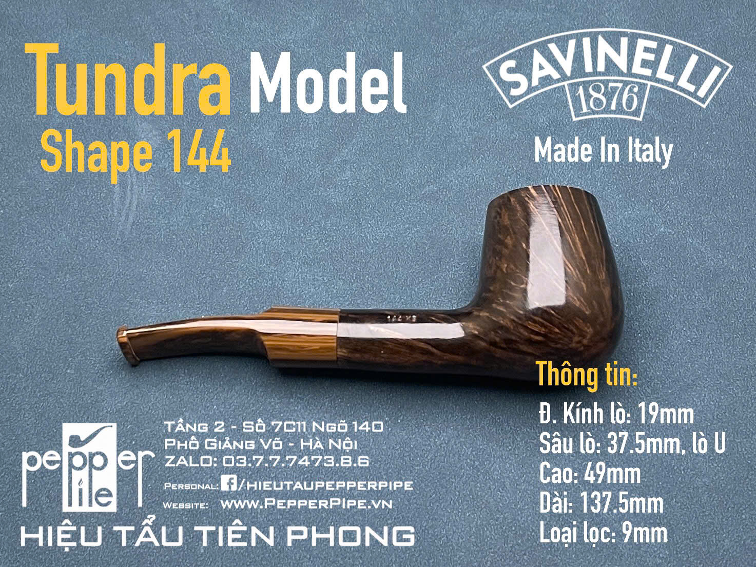 Savinelli Tundra Smooth Shape 144