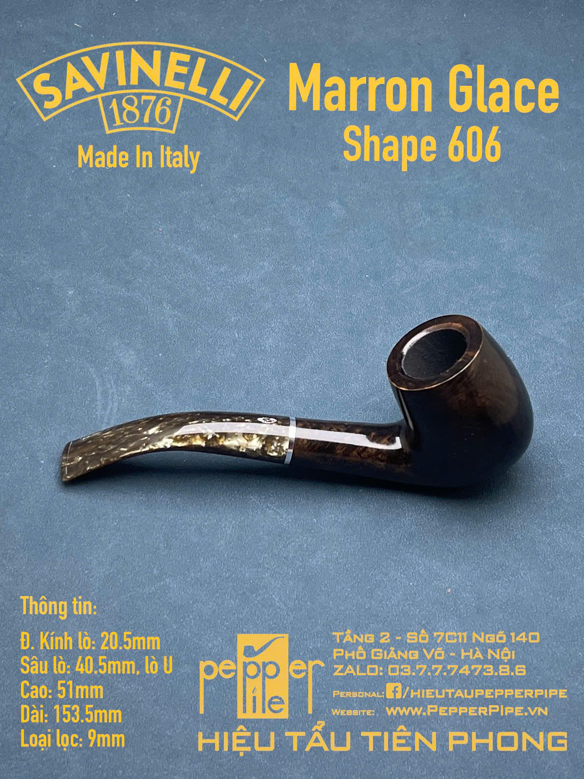 Savinelli Marron Glace Shape 606