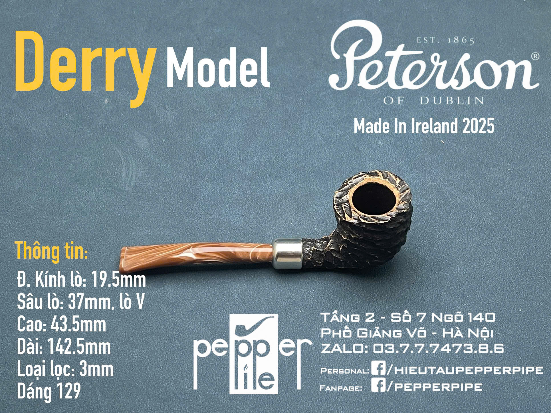 Peterson Derry Shape 129
