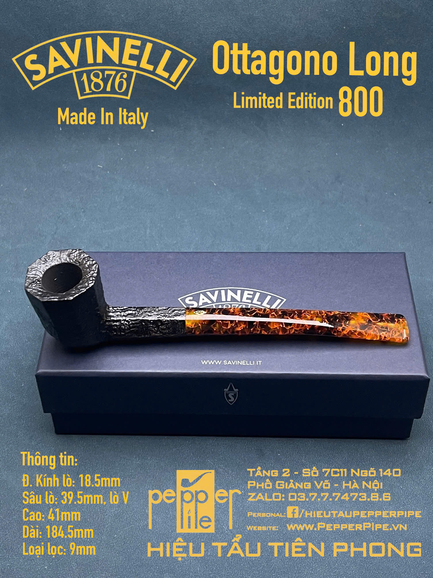 Savinelli Ottagono Limited Edition 800 pieces