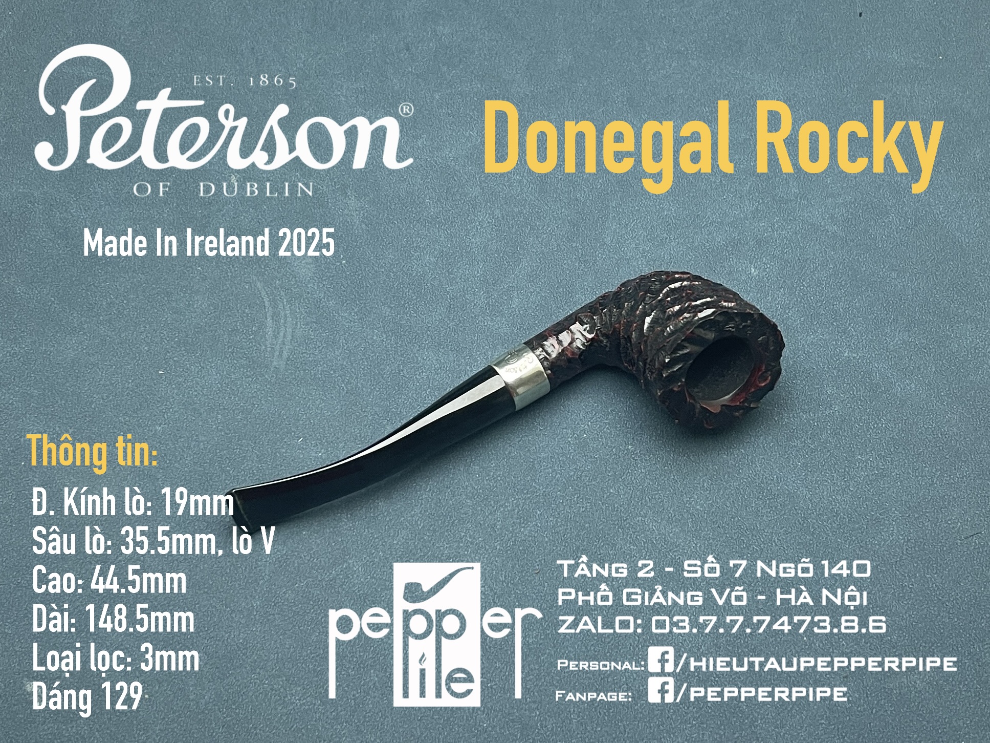 Peterson Donegal Rocky Shape 129