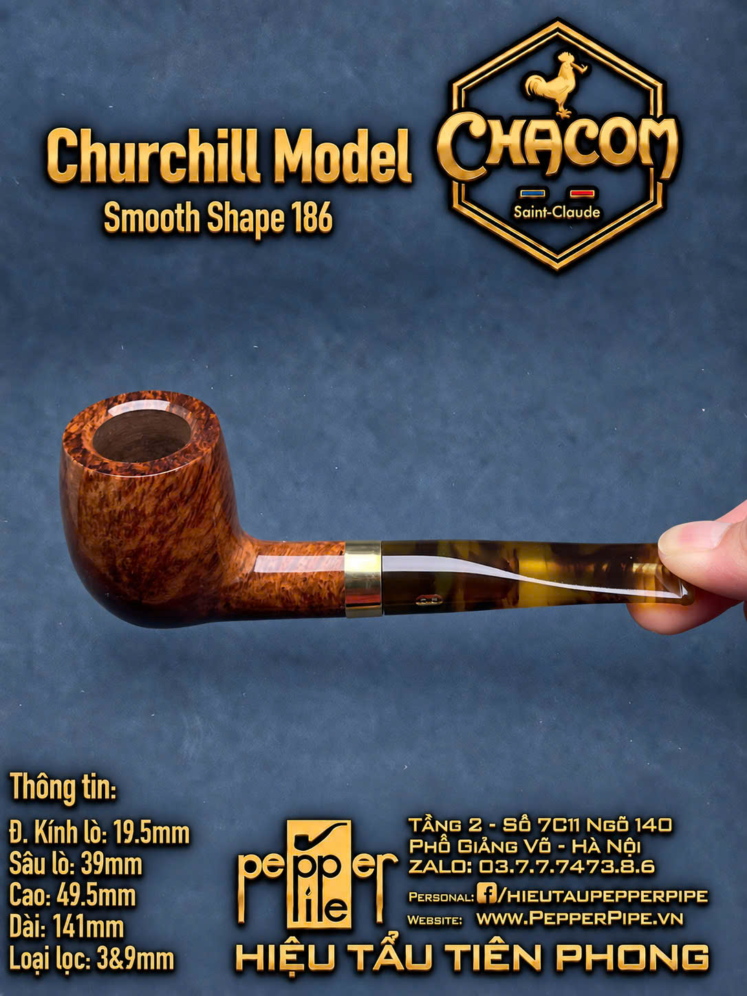 Chacom Churchill Smooth Shape 186