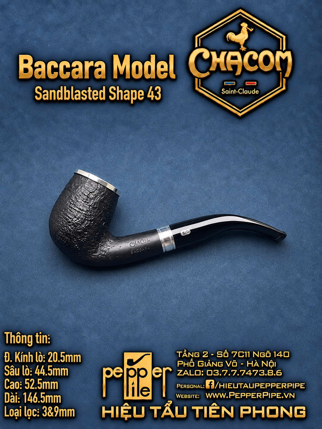 Chacom Baccara Sandblasted Shape 43