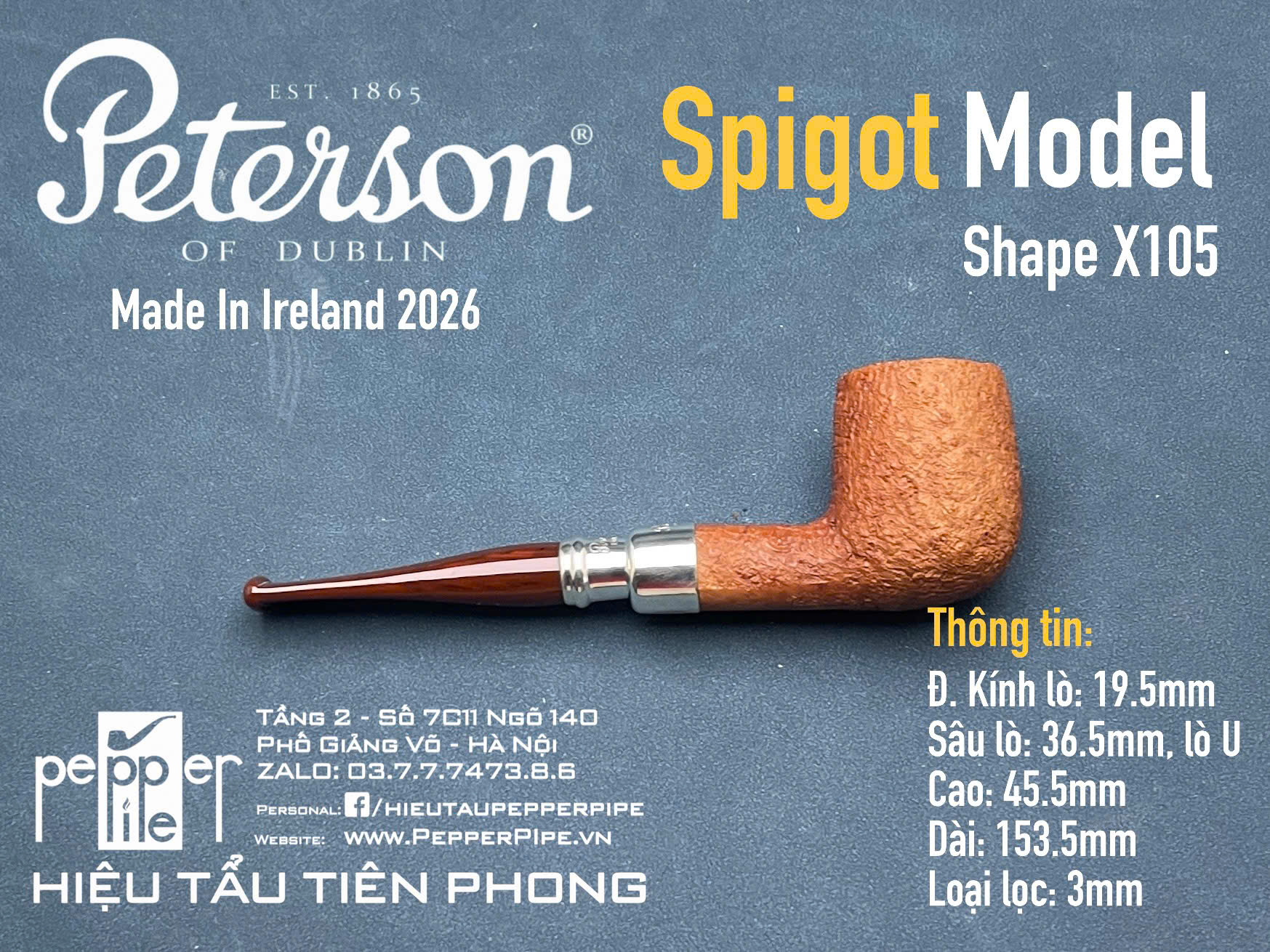 Peterson Spigot Shape X105
