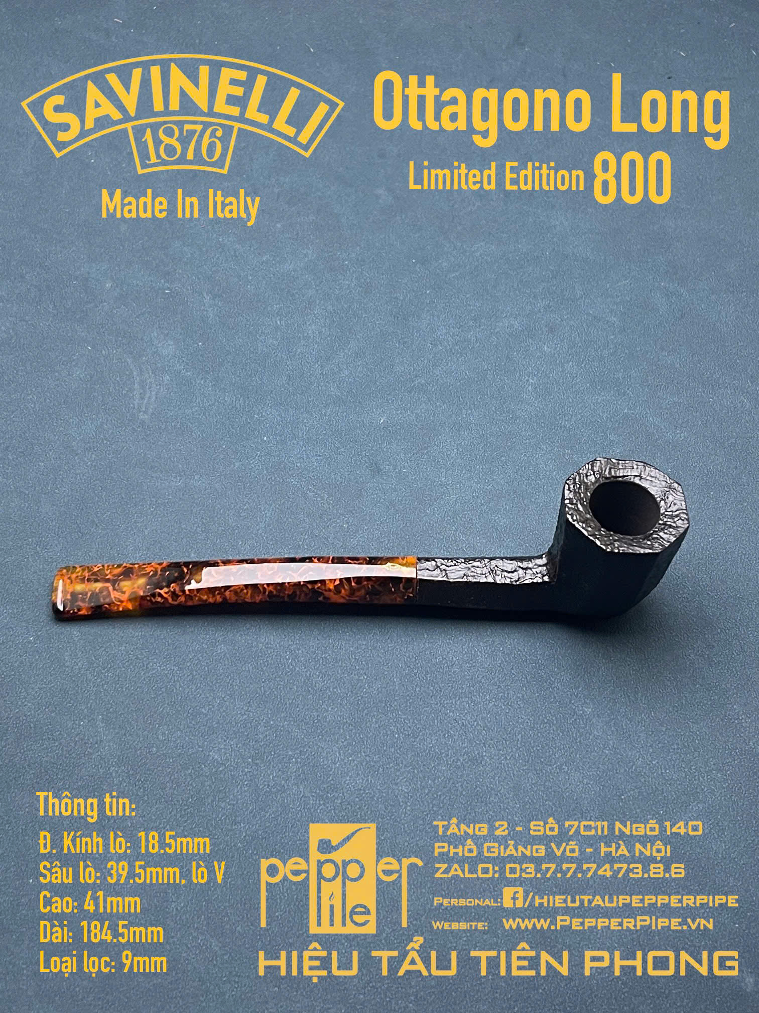 Savinelli Ottagono Limited Edition 800 pieces